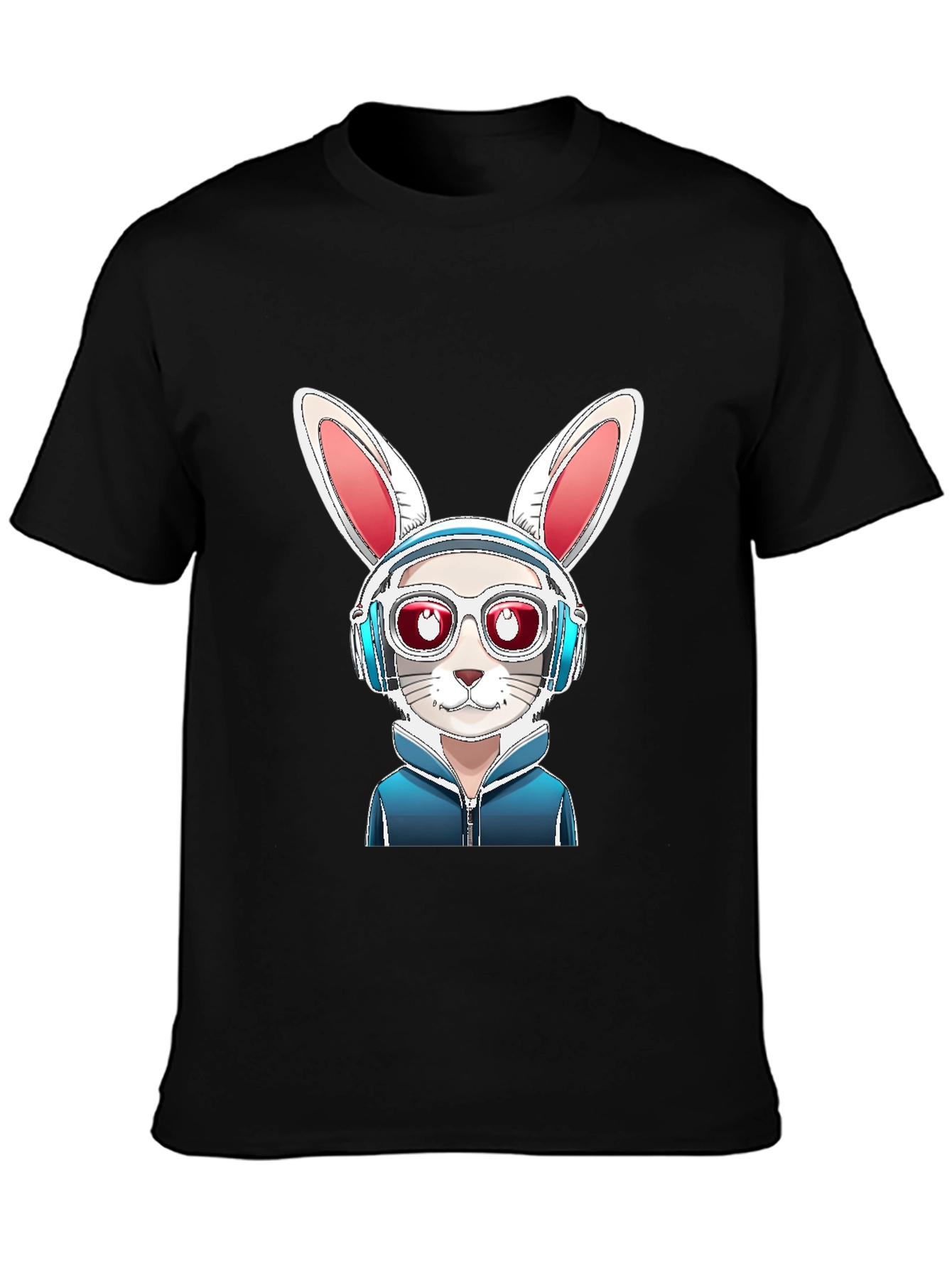 Cool Rabbit Graphic Tee - Urban Style