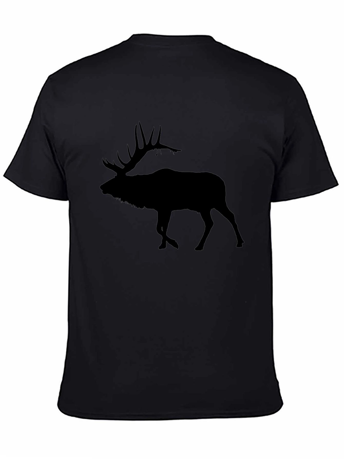 Elk Silhouette Black T-Shirt