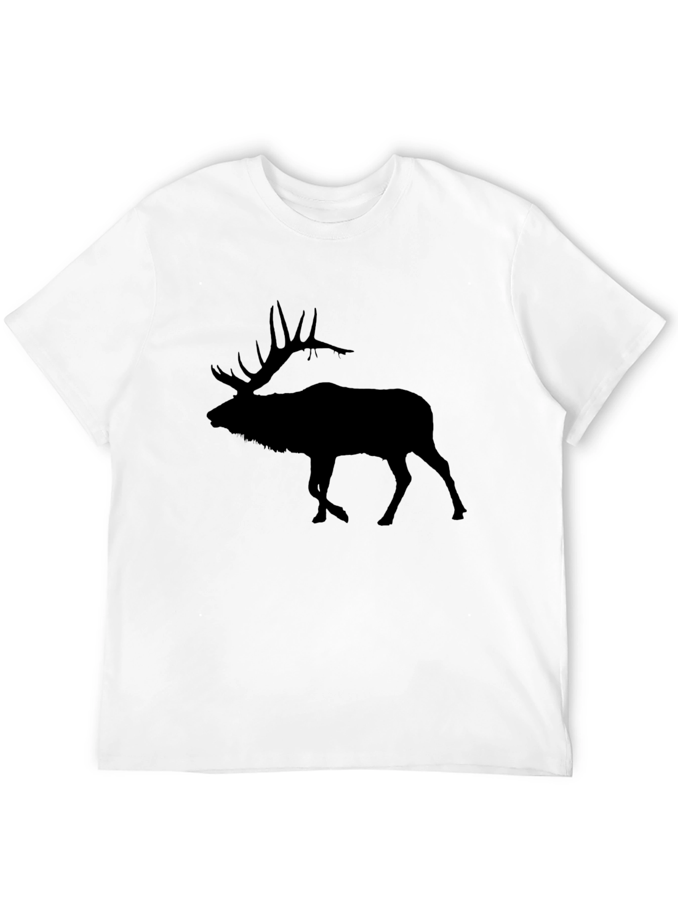 Elk Silhouette Black T-Shirt