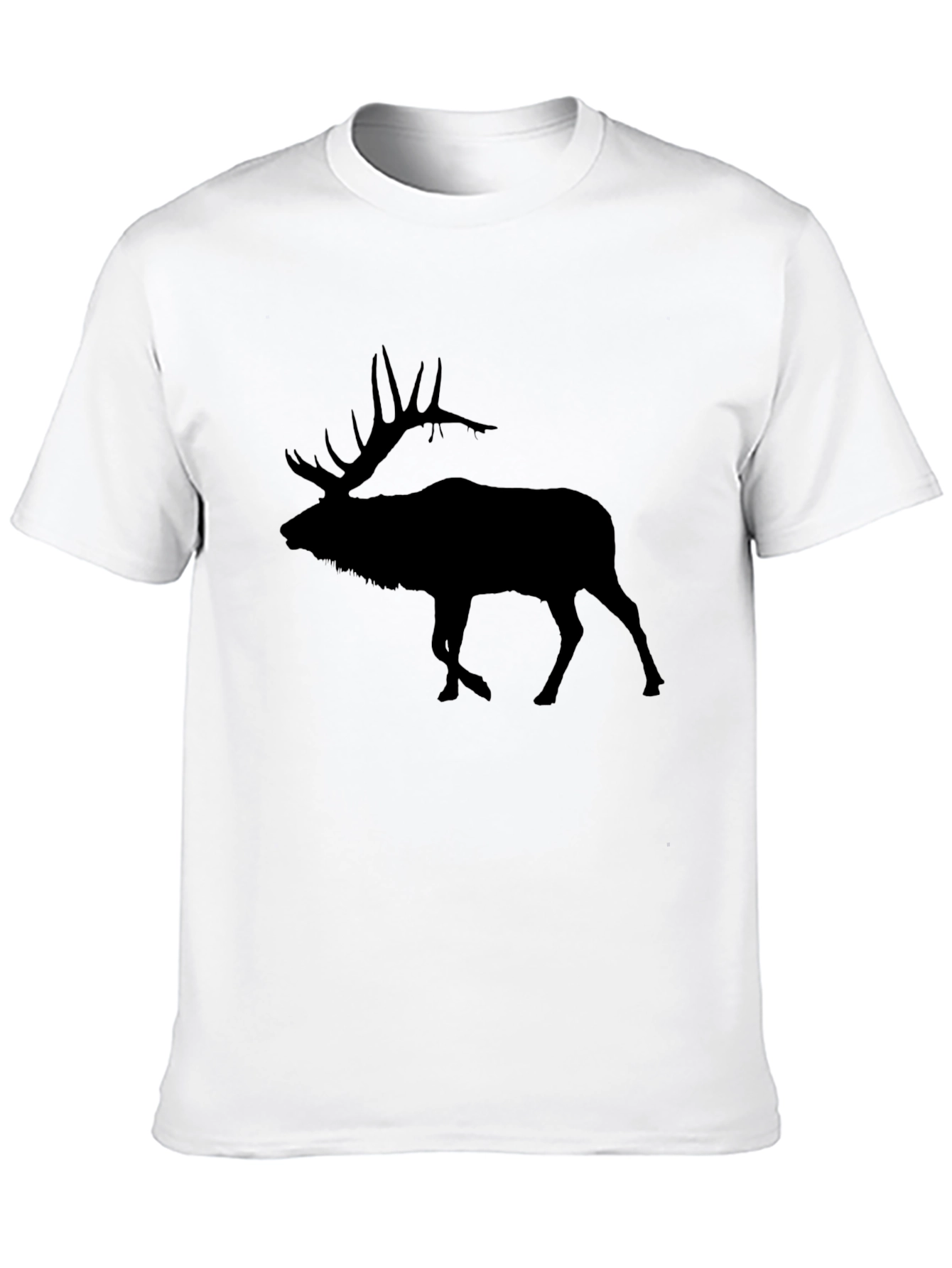 Elk Silhouette Black T-Shirt