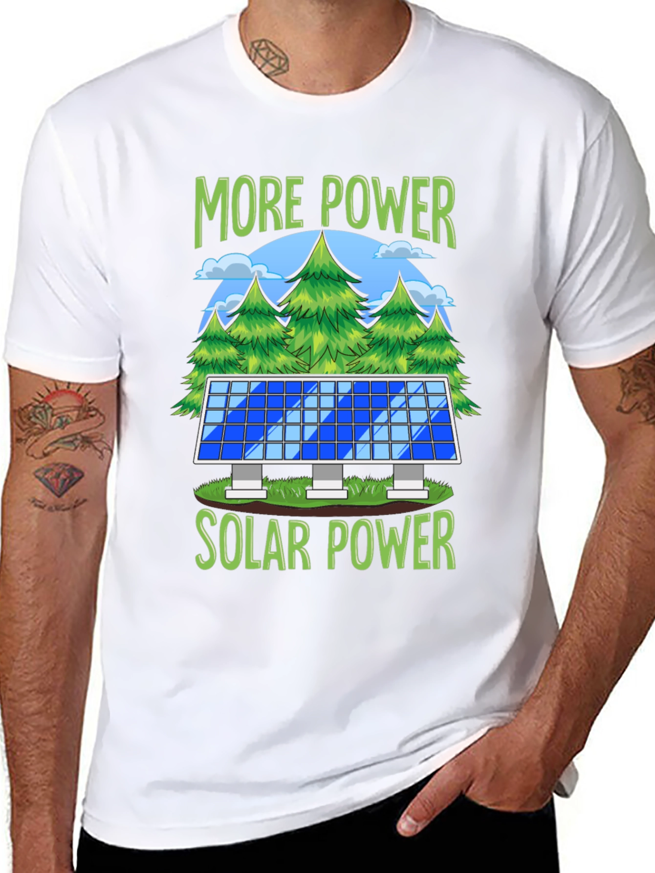 More Power Solar Power Graphic T-Shirt