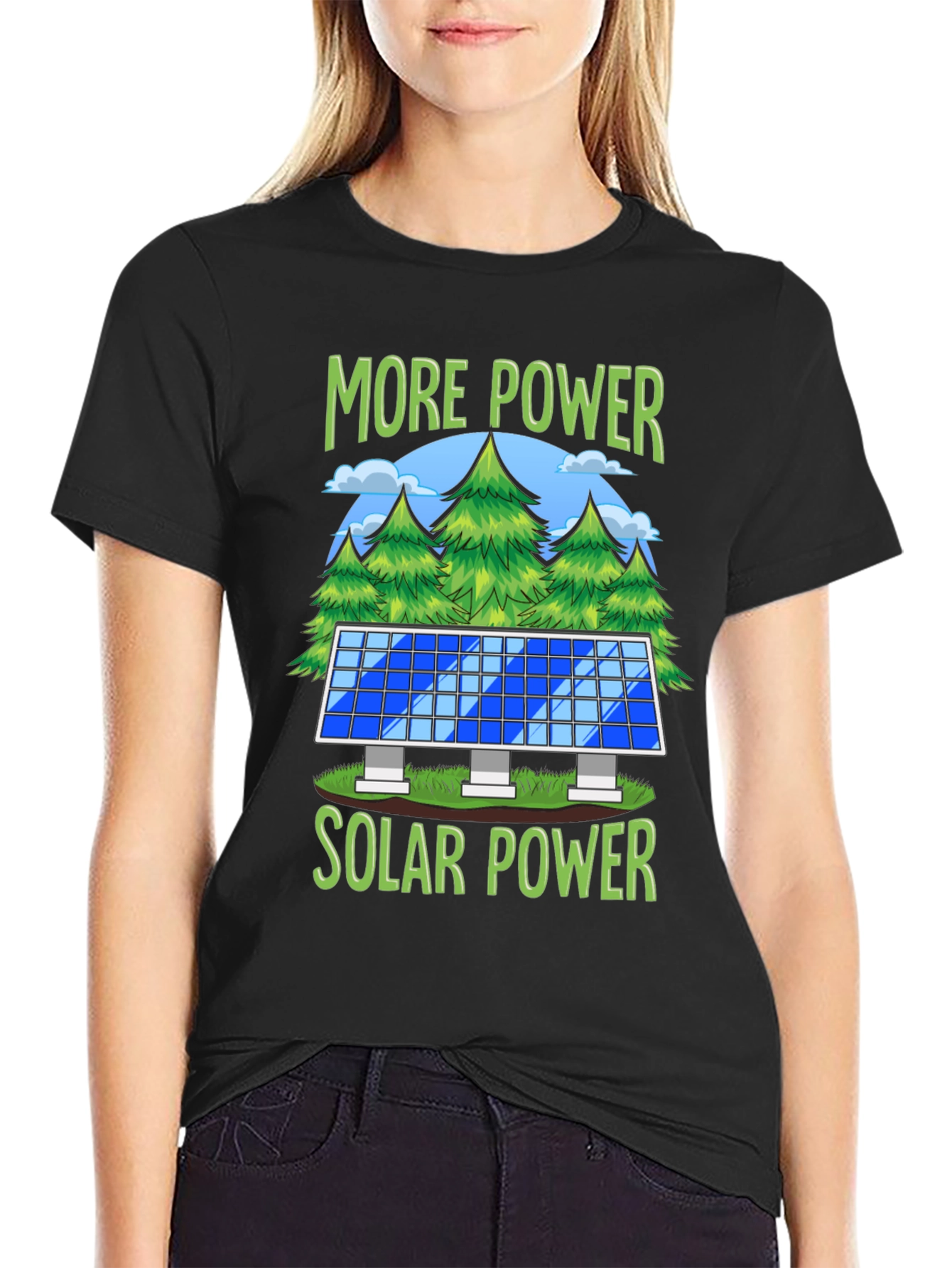 More Power Solar Power Graphic T-Shirt