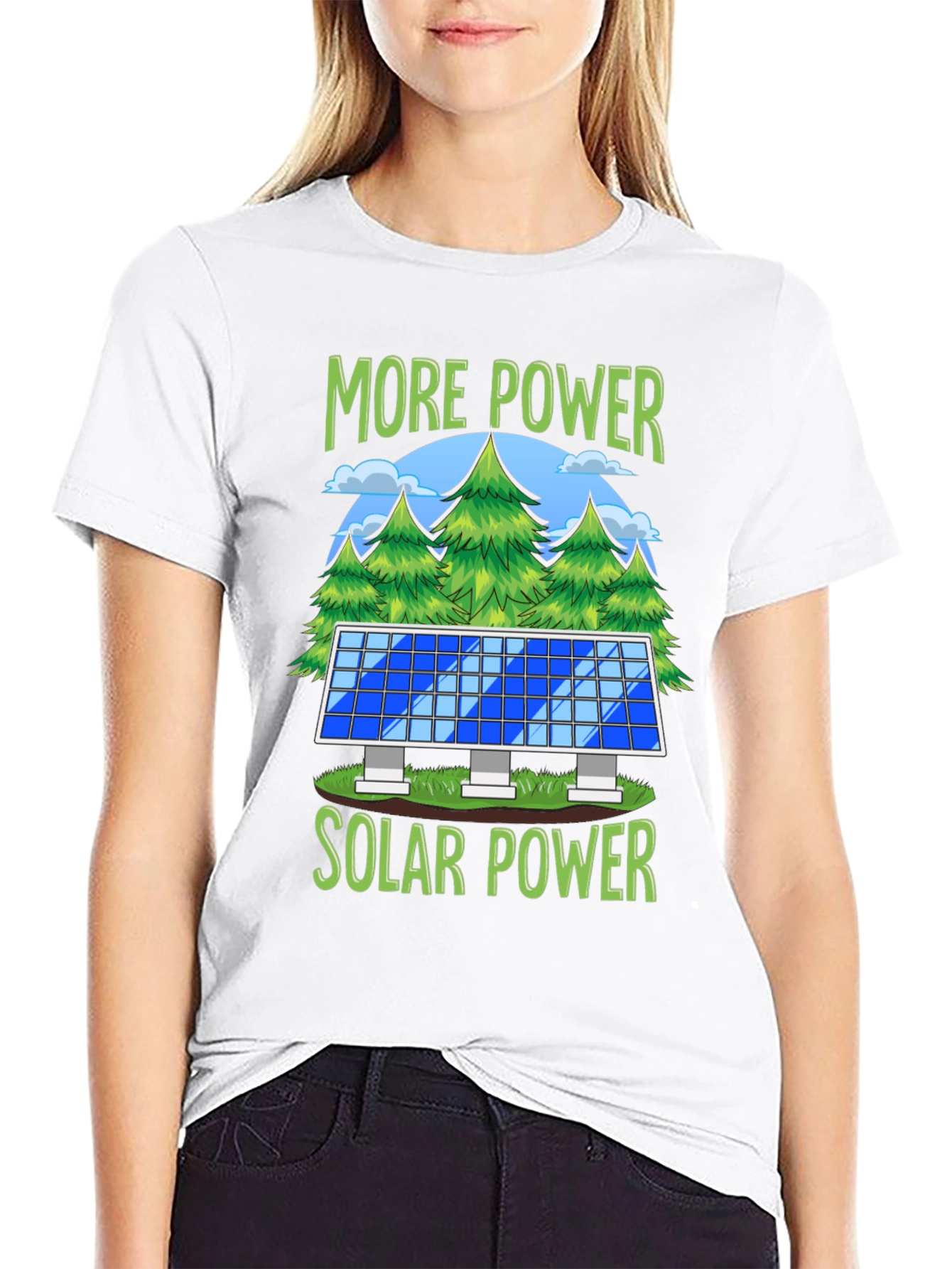 More Power Solar Power Graphic T-Shirt