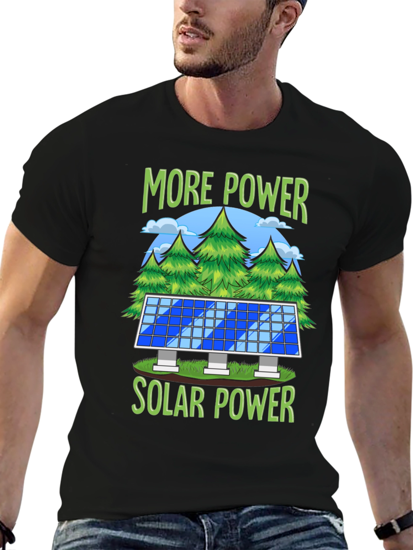 More Power Solar Power Graphic T-Shirt