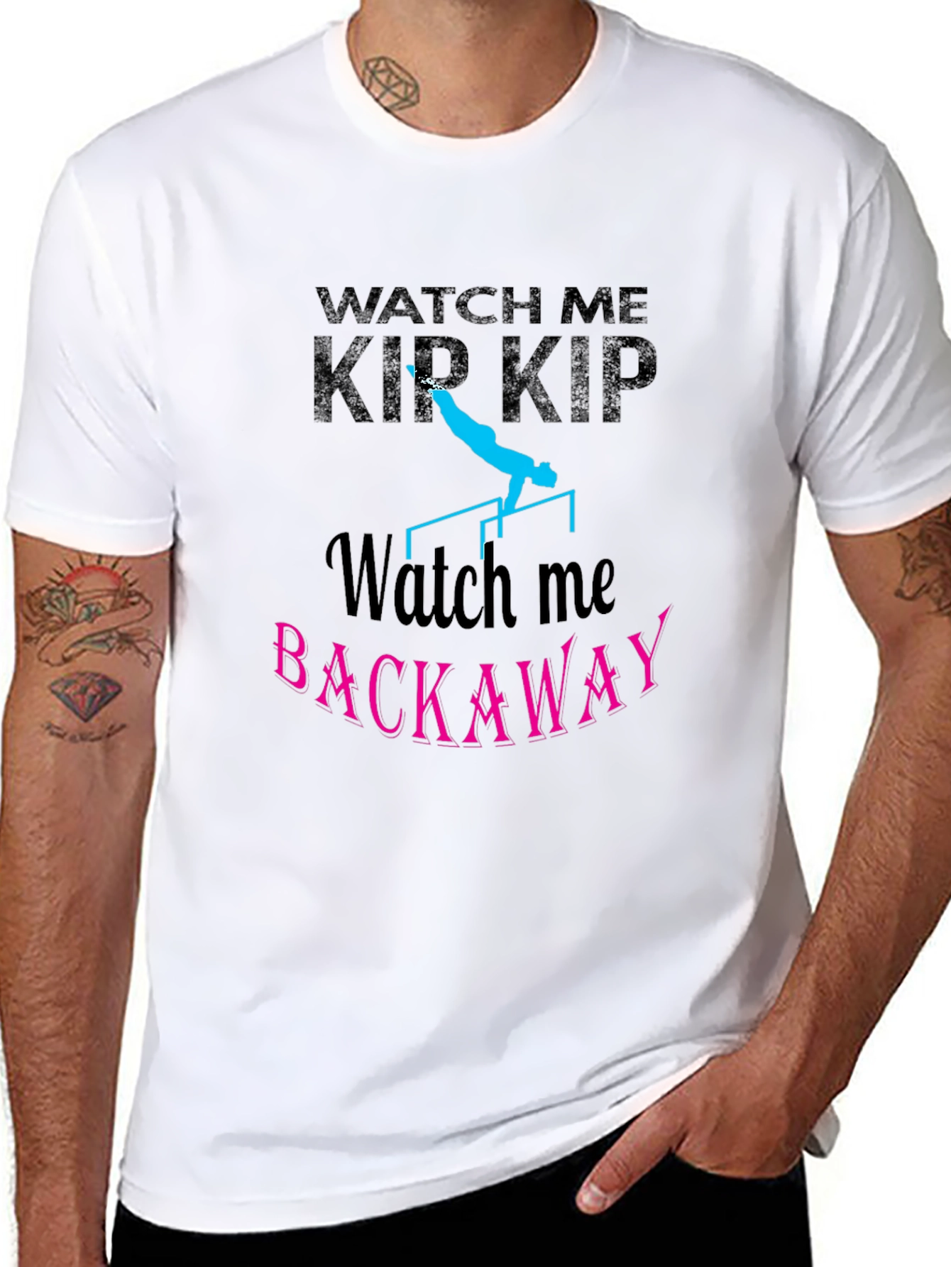 Watch Me Kip Backaway Gymnastics Black T-Shirt