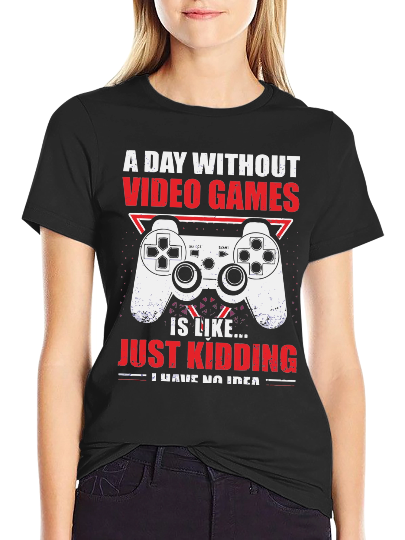 Funny Gamer T-Shirt - A Day Without Video Games