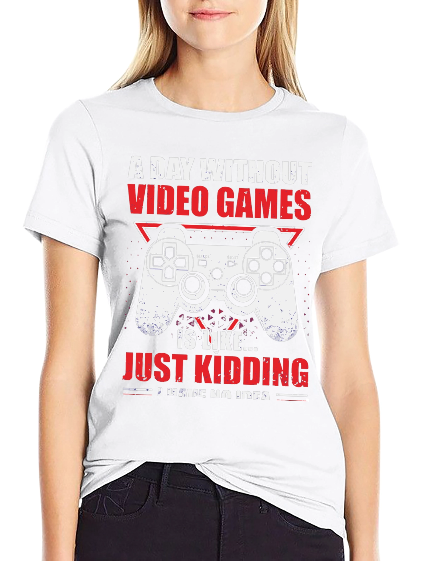 Funny Gamer T-Shirt - A Day Without Video Games