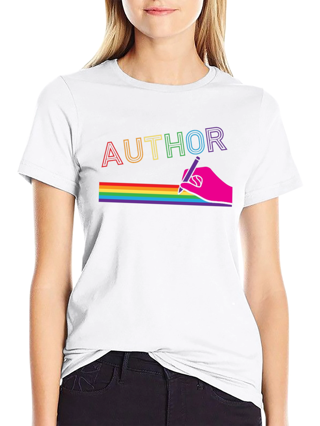 Rainbow Author Graphic Tee