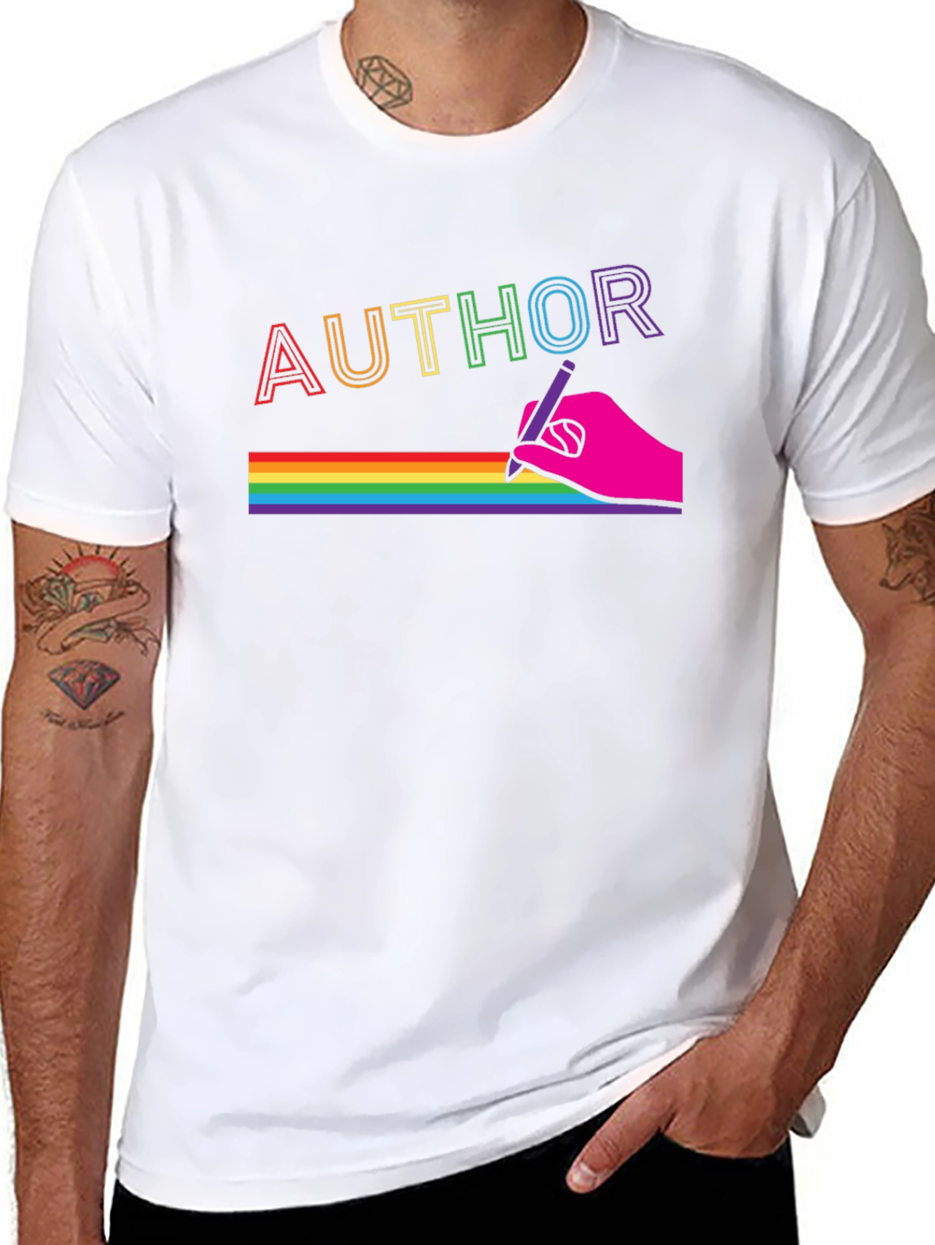 Rainbow Author Graphic Tee