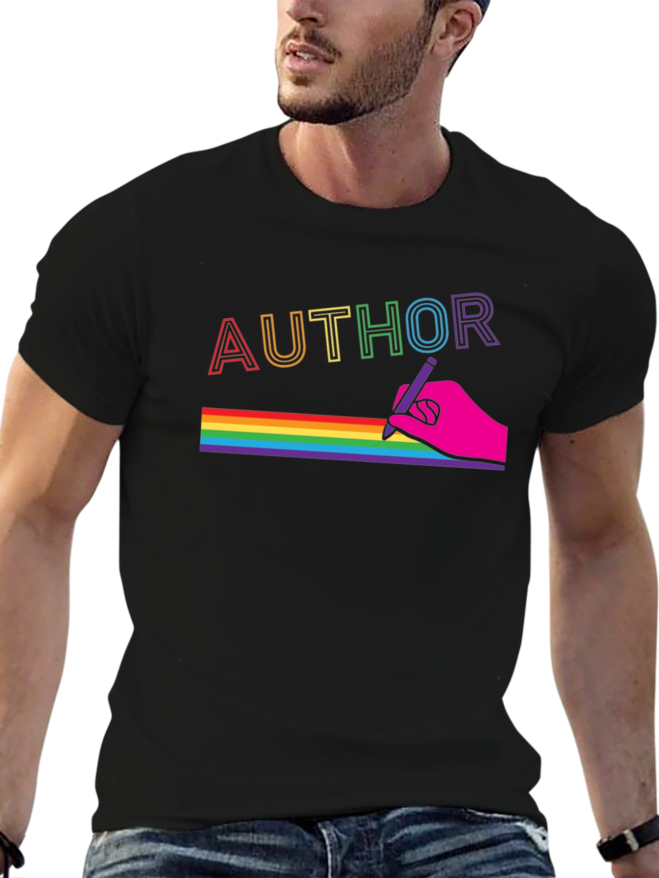 Rainbow Author Graphic Tee
