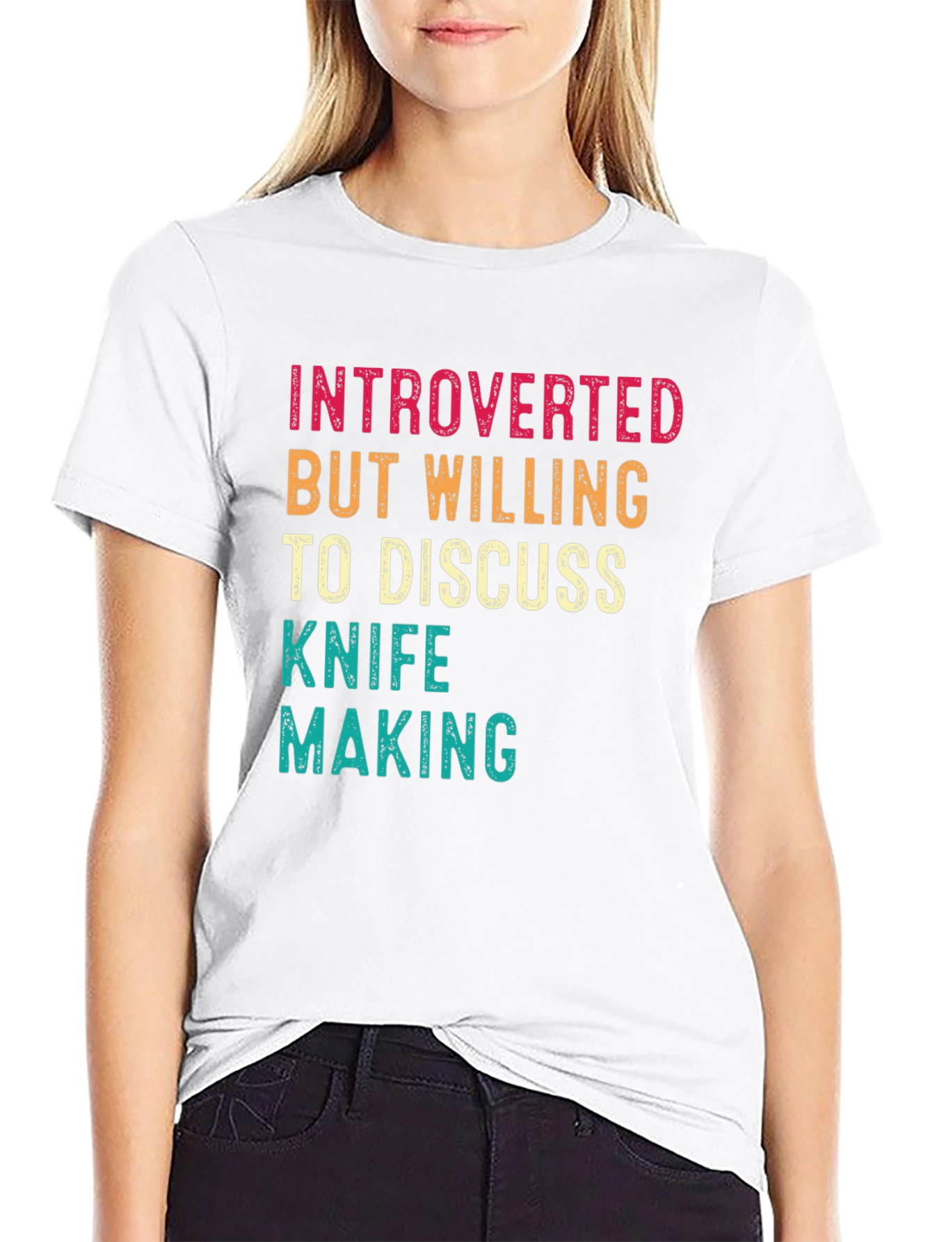 Introverted Knife Making Graphic Tee