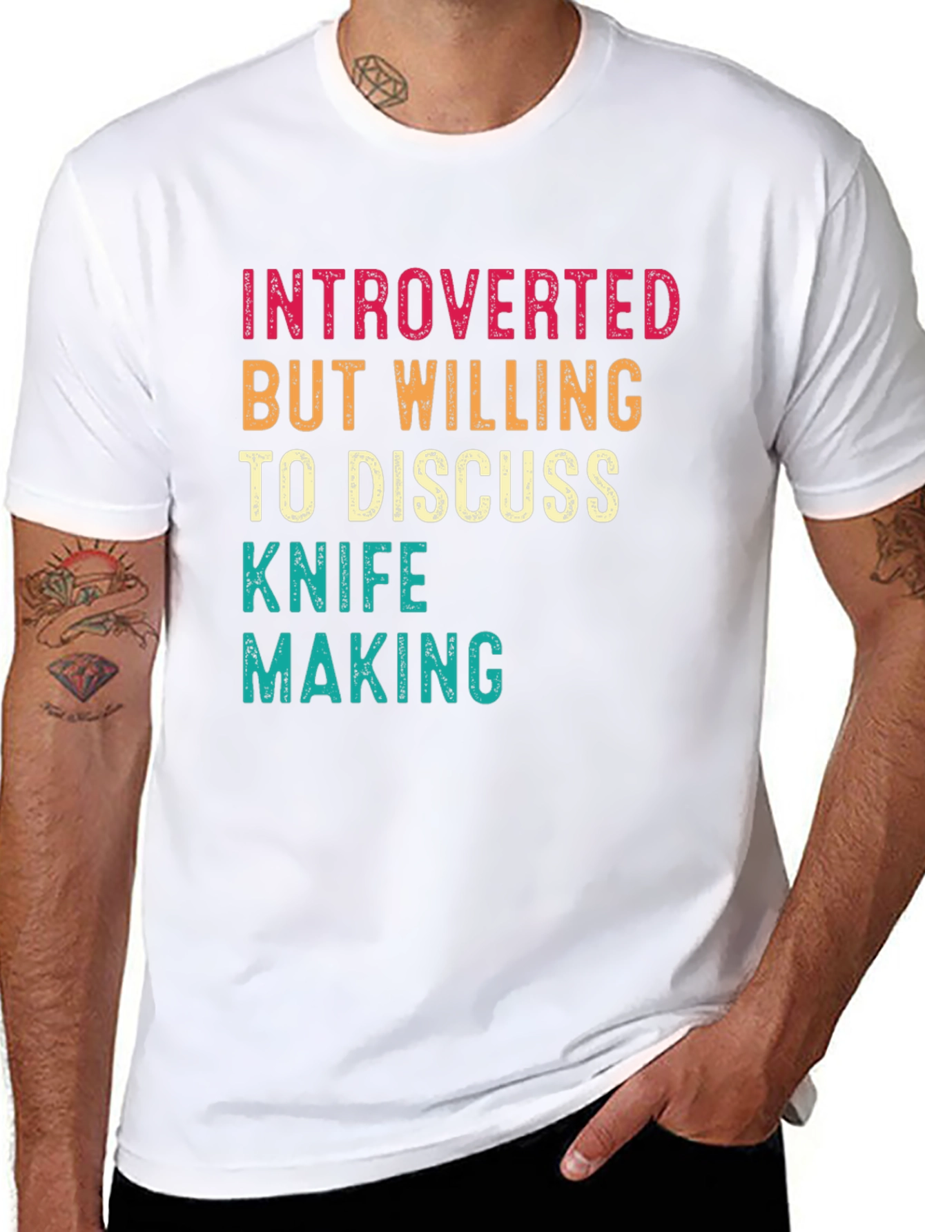 Introverted Knife Making Graphic Tee