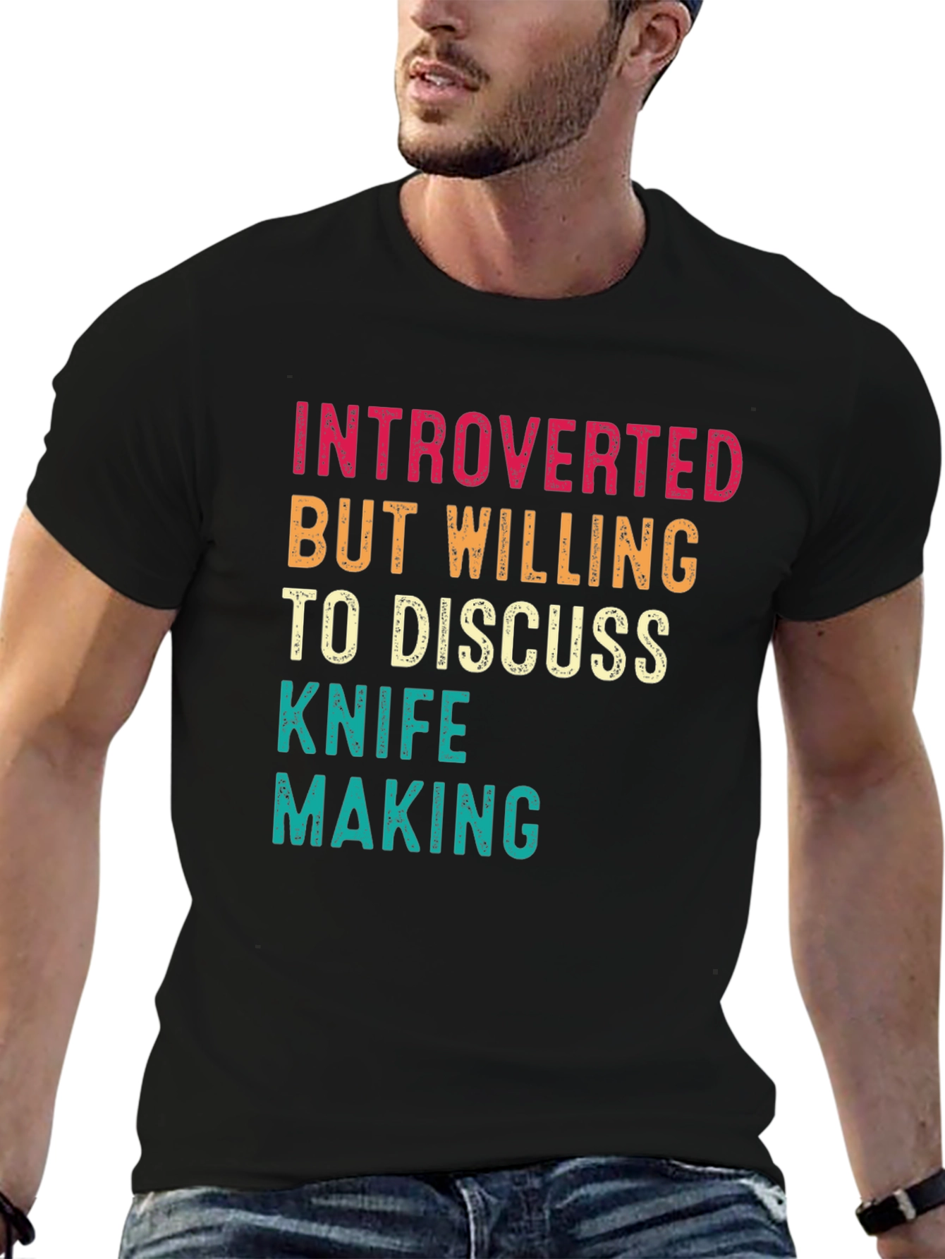 Introverted Knife Making Graphic Tee