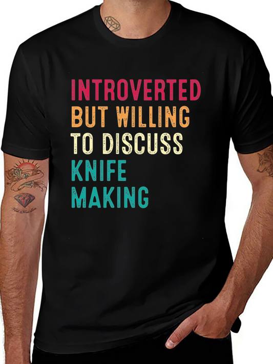 Introverted Knife Making Graphic Tee