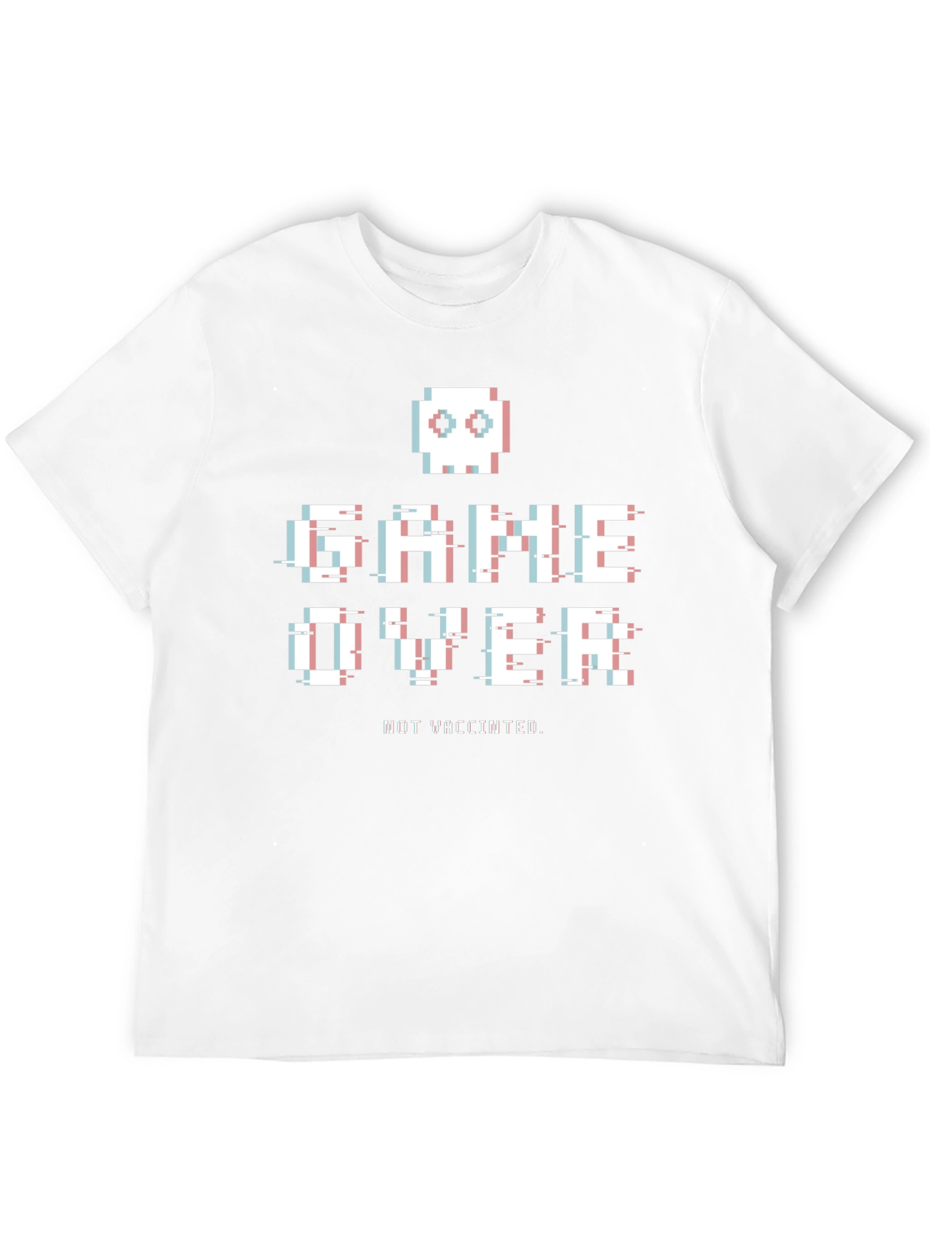 Game Over Not Vaccinated Pixel Art T-Shirt