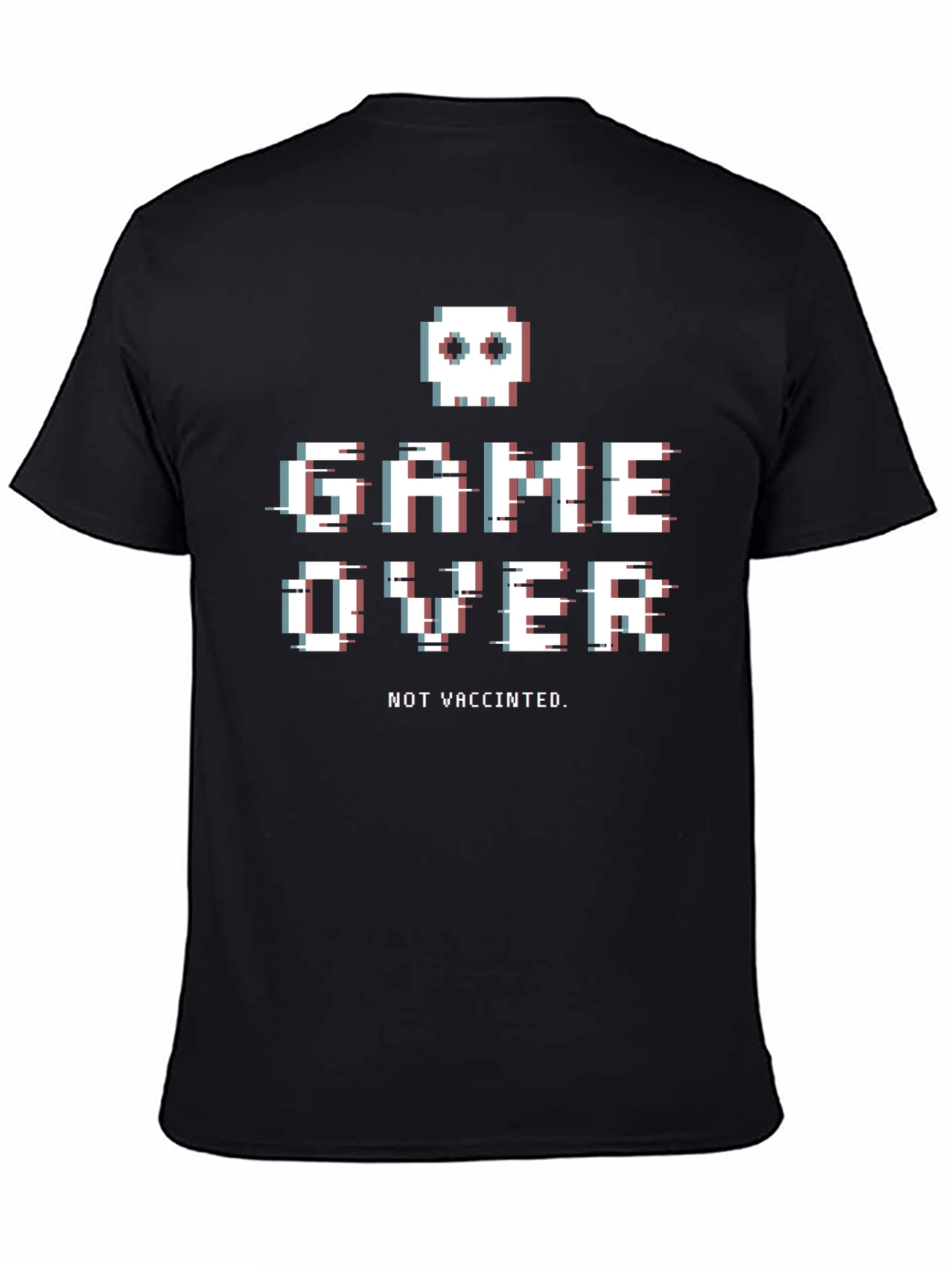 Game Over Not Vaccinated Pixel Art T-Shirt