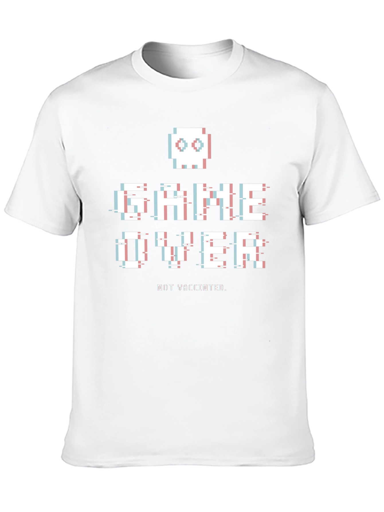 Game Over Not Vaccinated Pixel Art T-Shirt