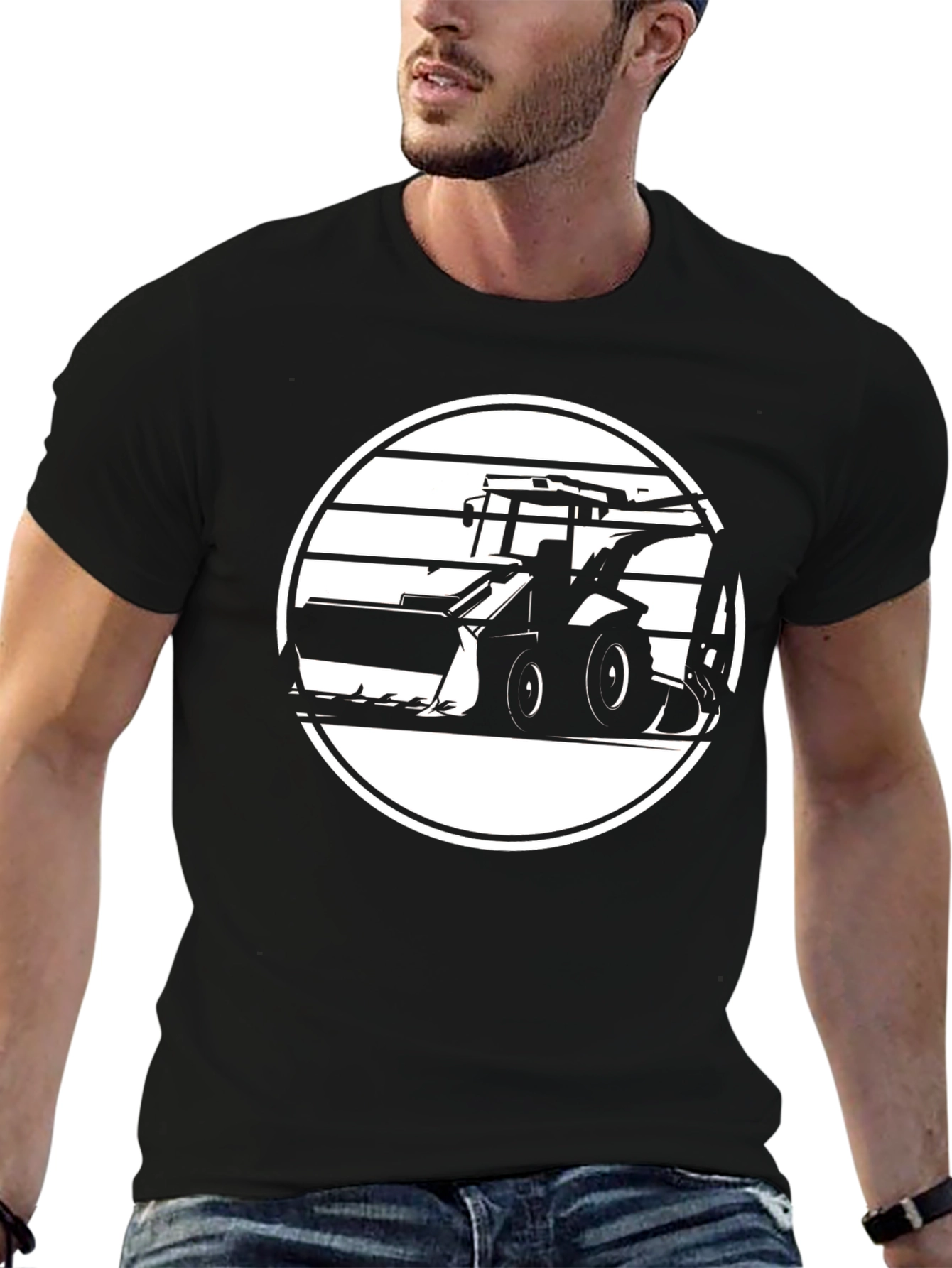 Black Bulldozer Graphic Tee