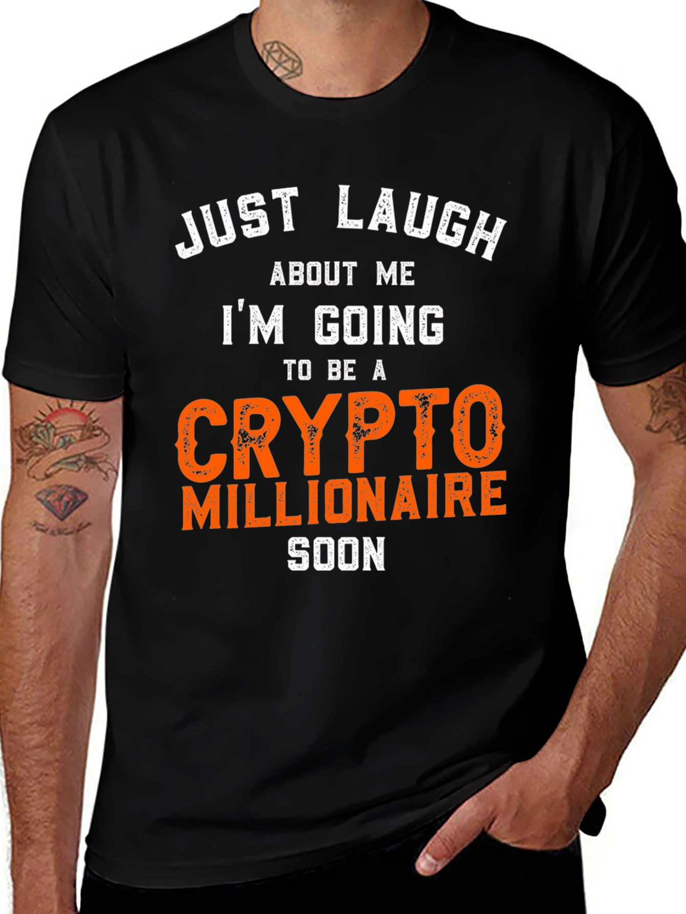 Crypto Millionaire T-Shirt - Just Laugh Graphic Tee