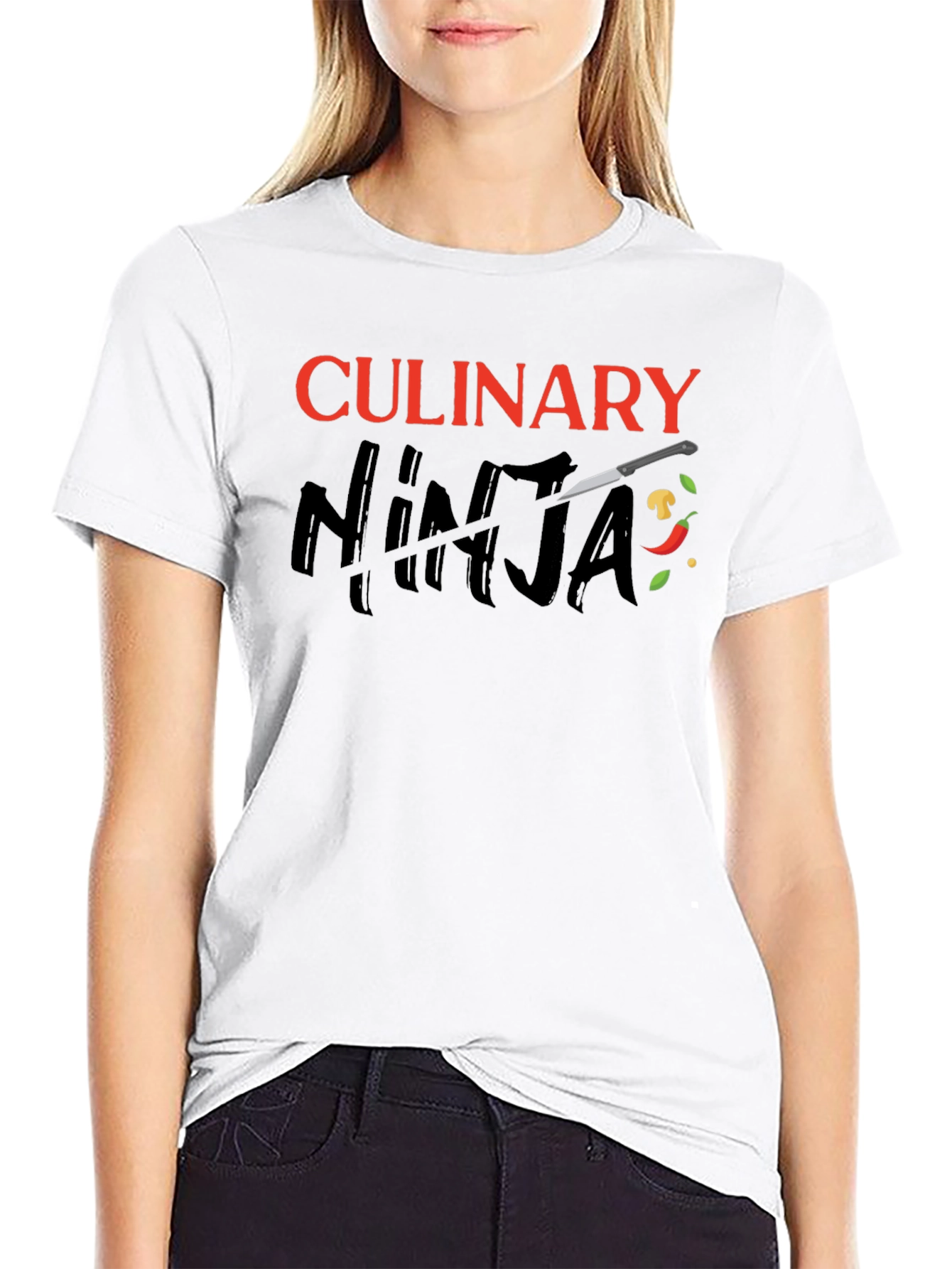 Culinary Ninja Black Graphic T-Shirt