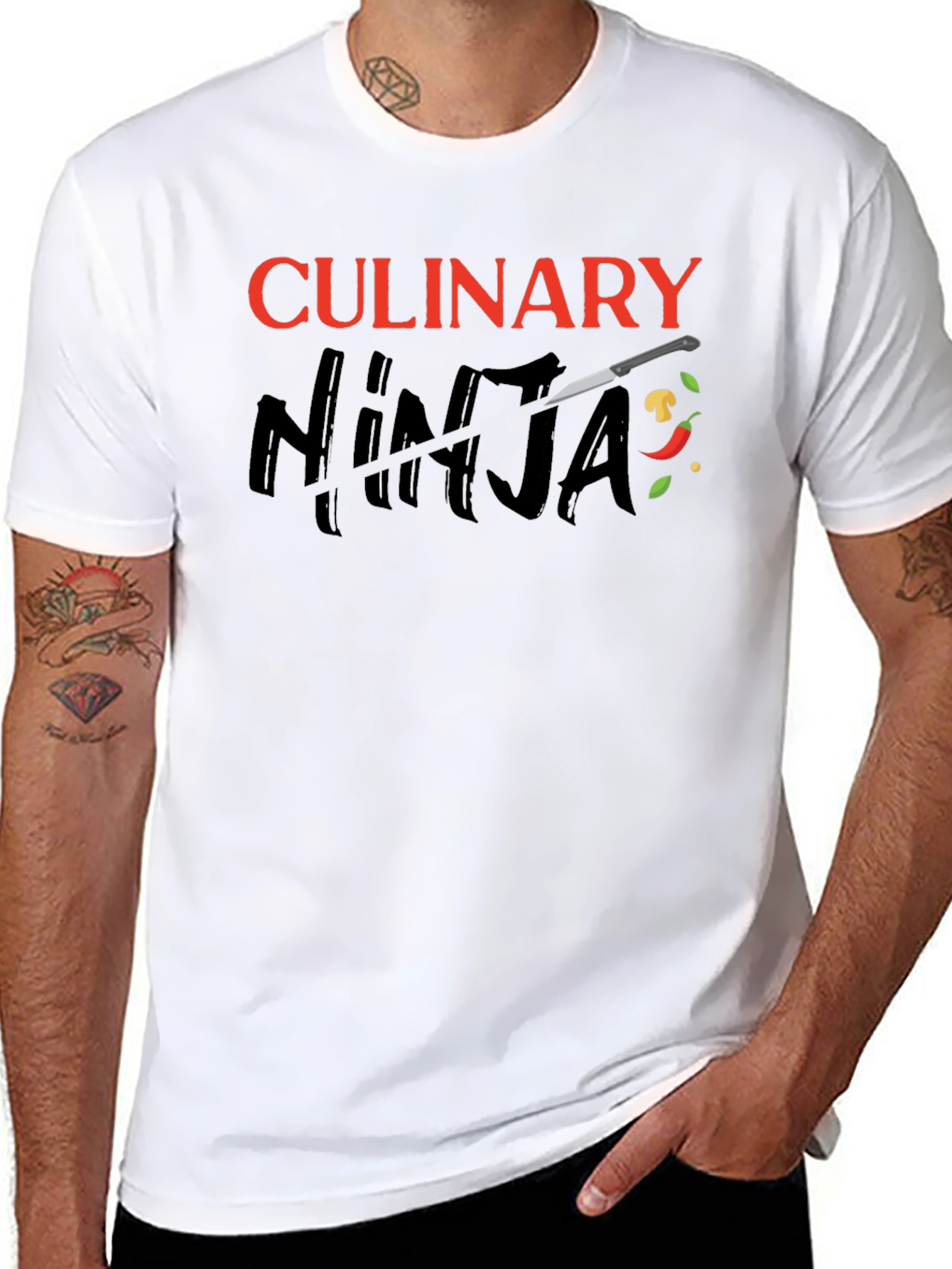Culinary Ninja Black Graphic T-Shirt