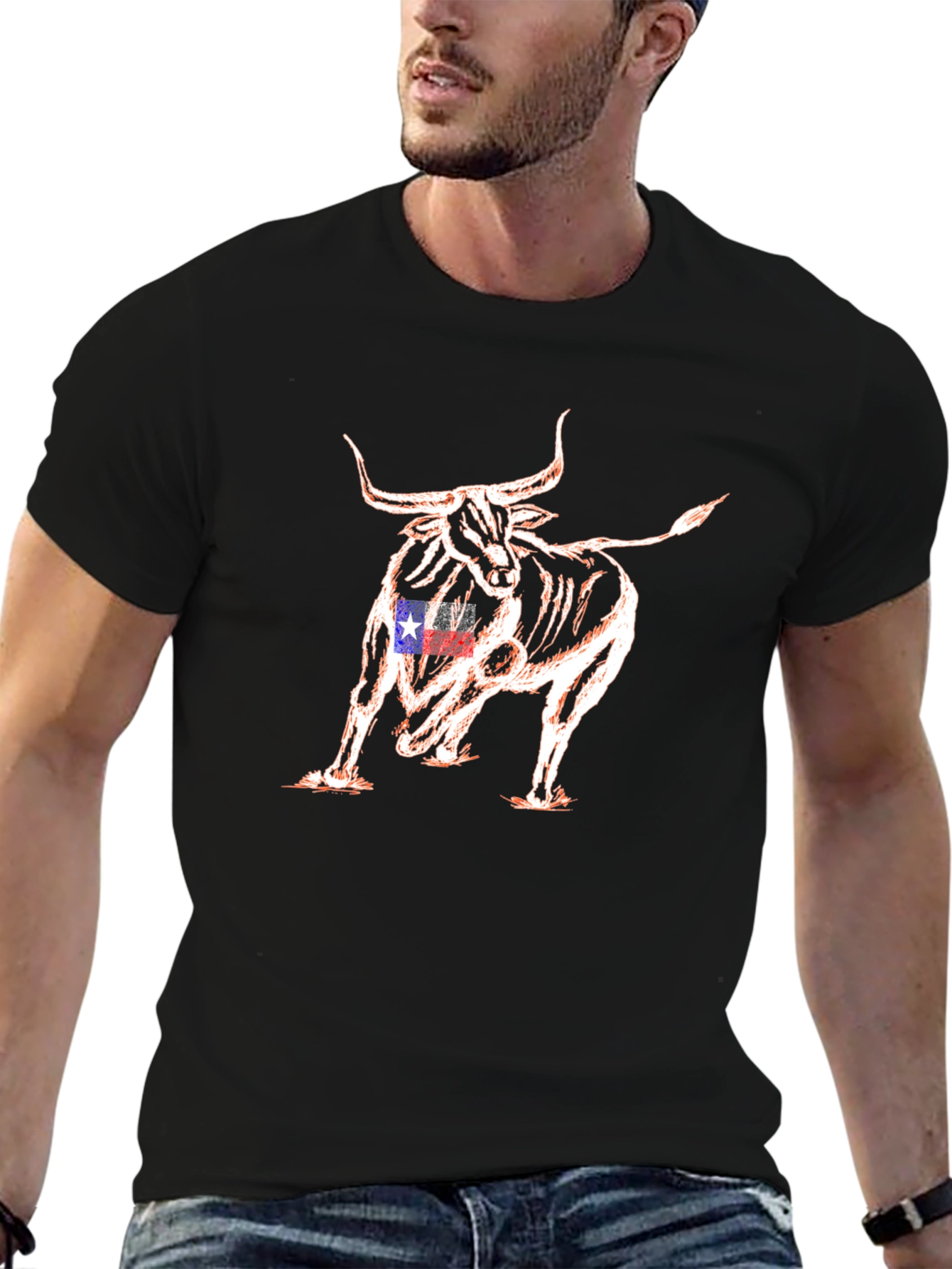 Texas Bull Graphic Tee - Bold & Unique Design
