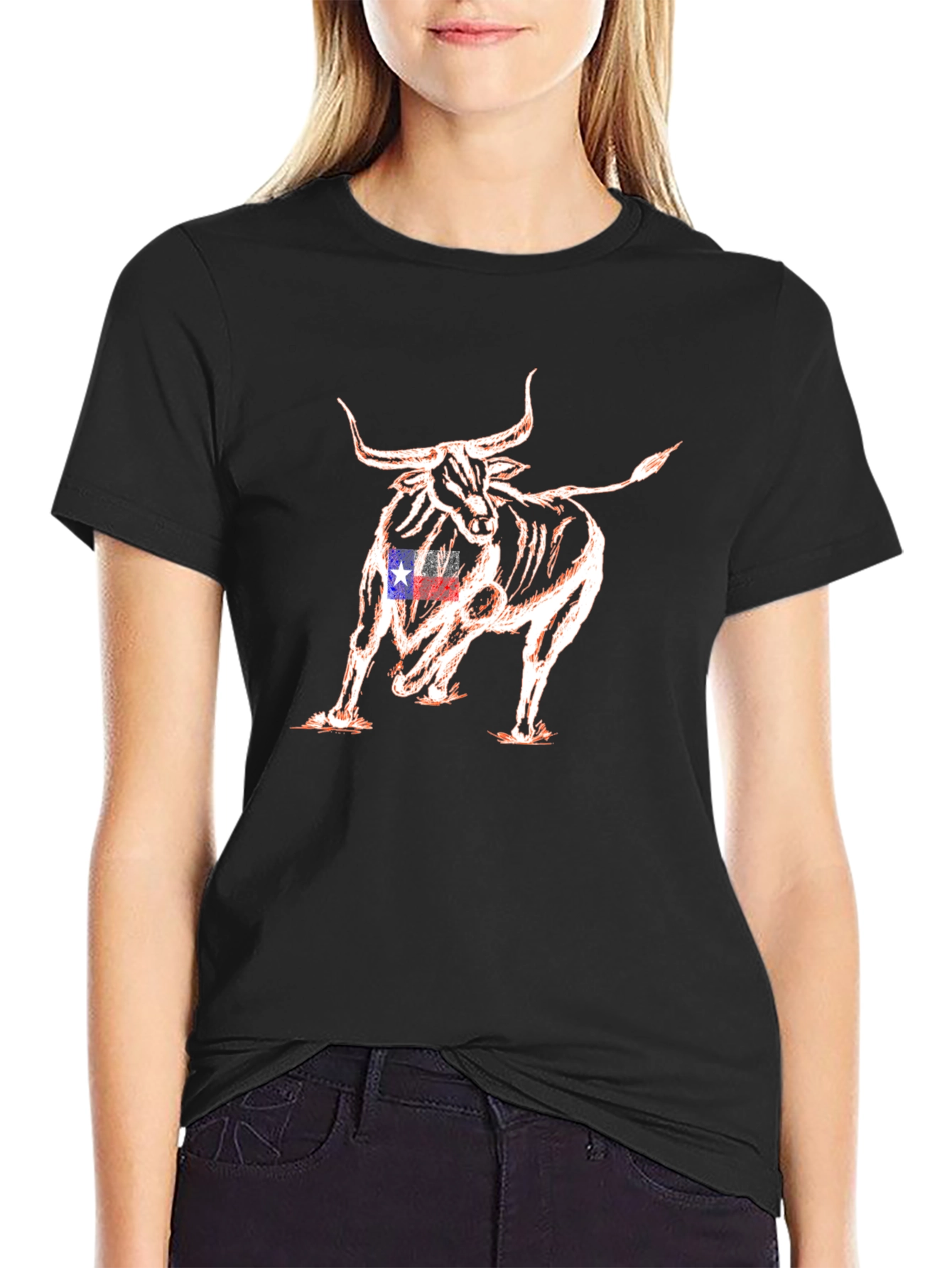 Texas Bull Graphic Tee - Bold & Unique Design