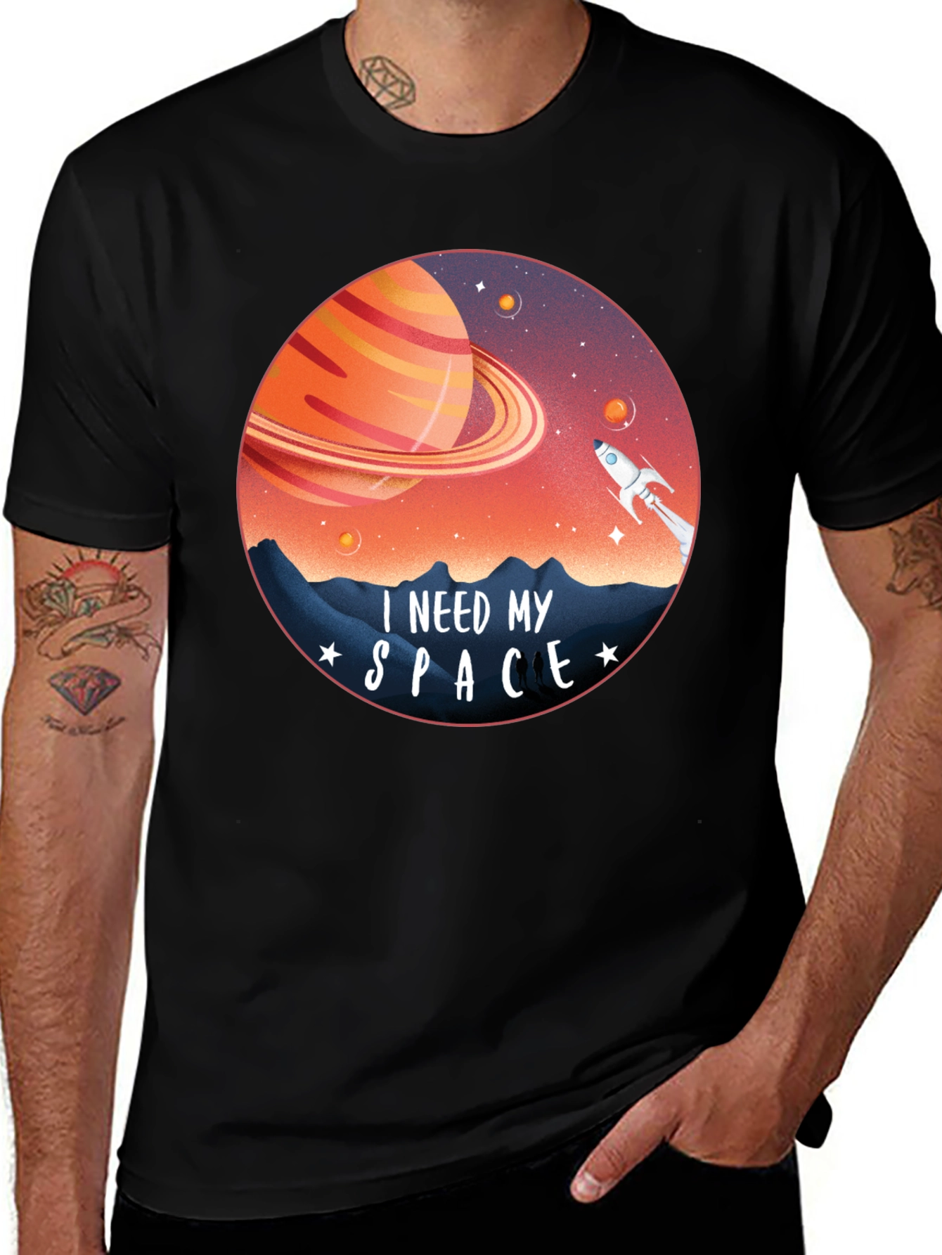 I Need My Space Graphic T-Shirt