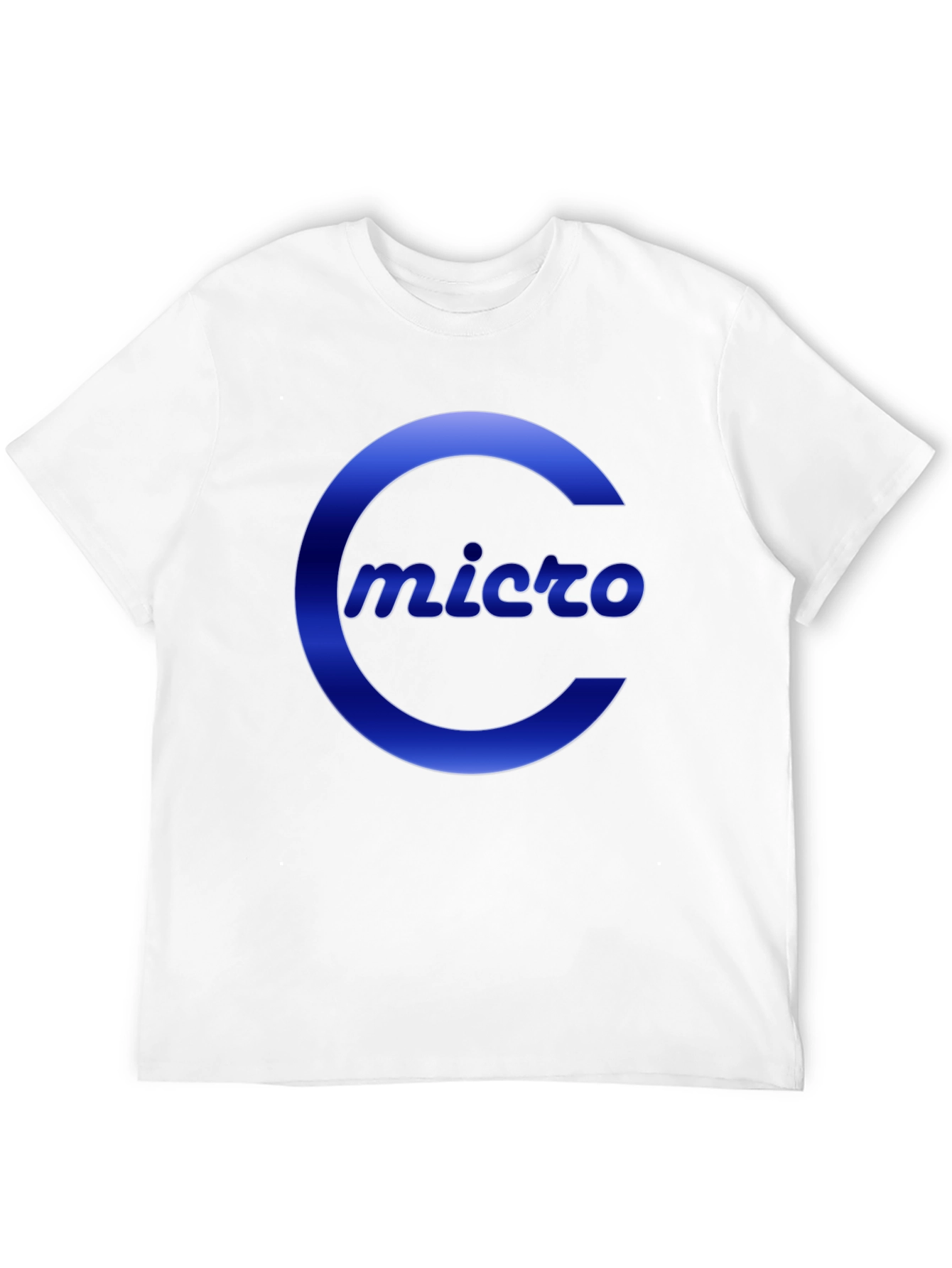 Micro T-Shirt - Black Crew Neck with Bold Logo