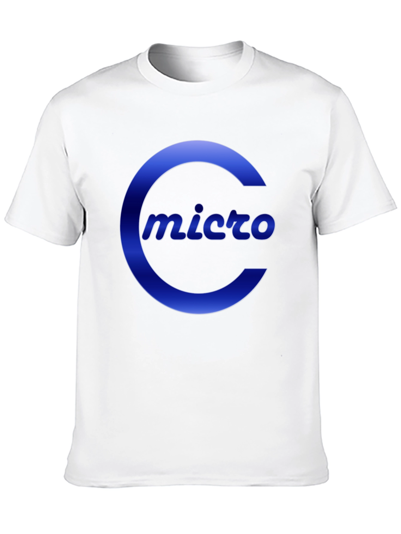 Micro T-Shirt - Black Crew Neck with Bold Logo