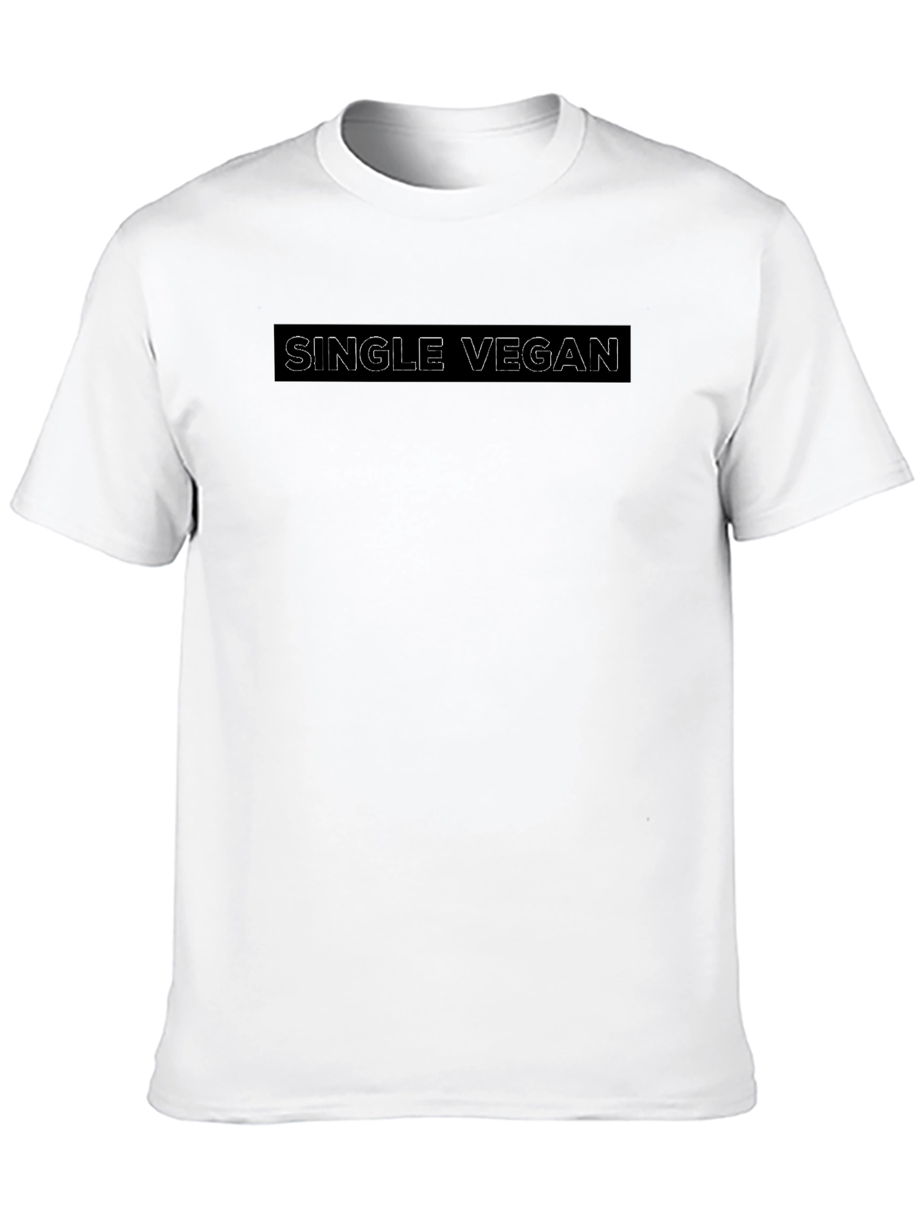 Single Vegan Black T-Shirt
