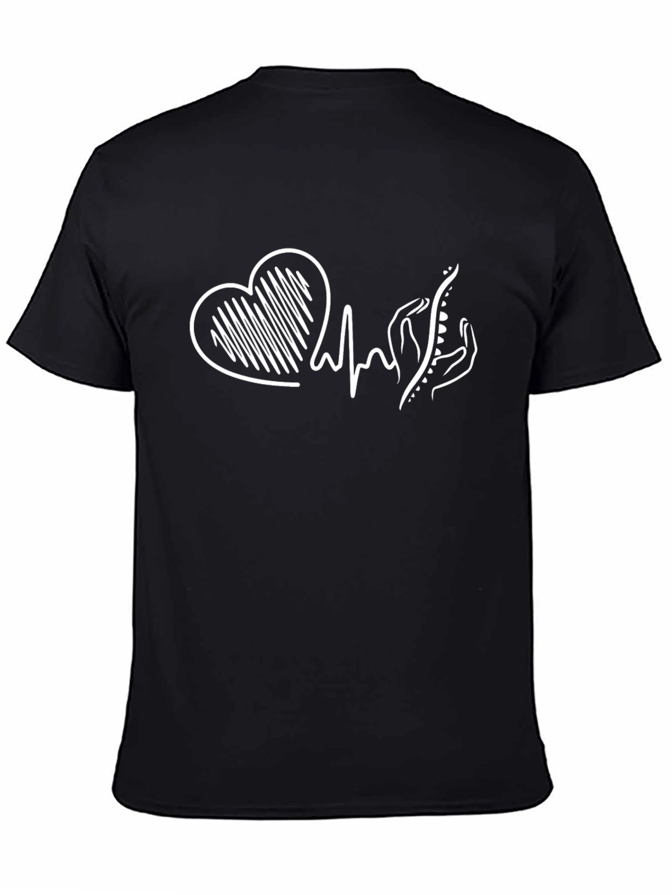 Chiropractor Heartbeat T-Shirt - Spine Care Love