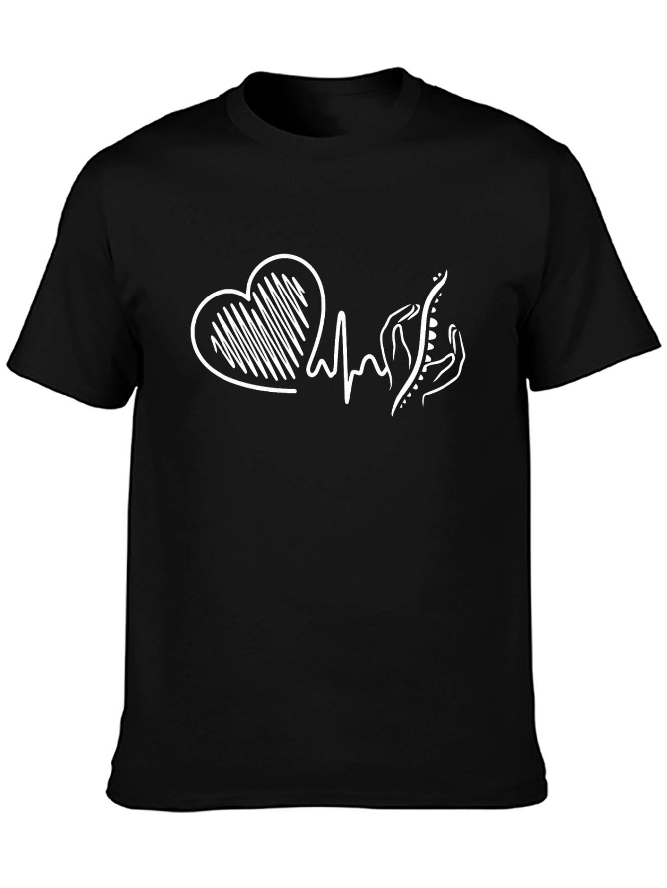 Chiropractor Heartbeat T-Shirt - Spine Care Love