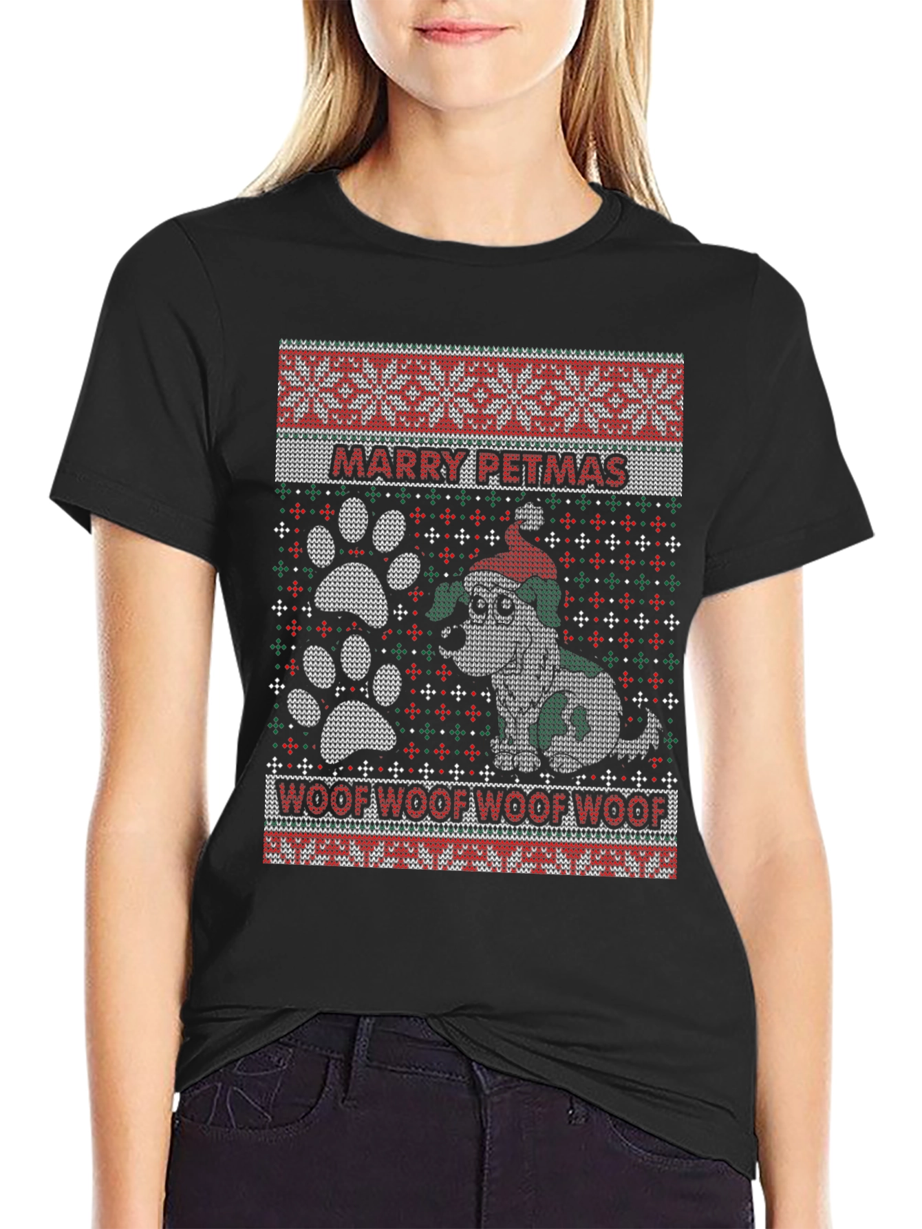 Marry Petmas Ugly Christmas T-Shirt