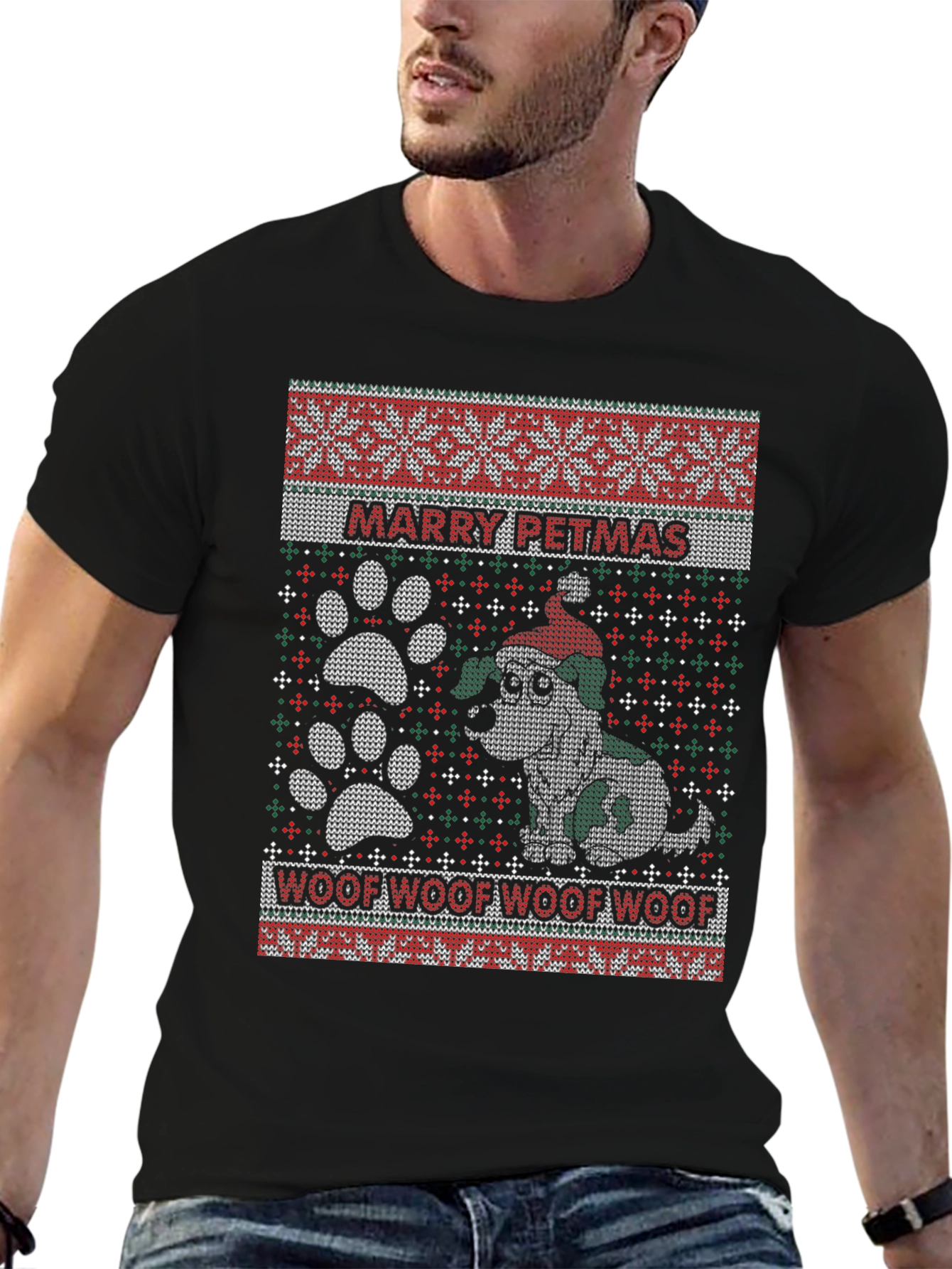 Marry Petmas Ugly Christmas T-Shirt