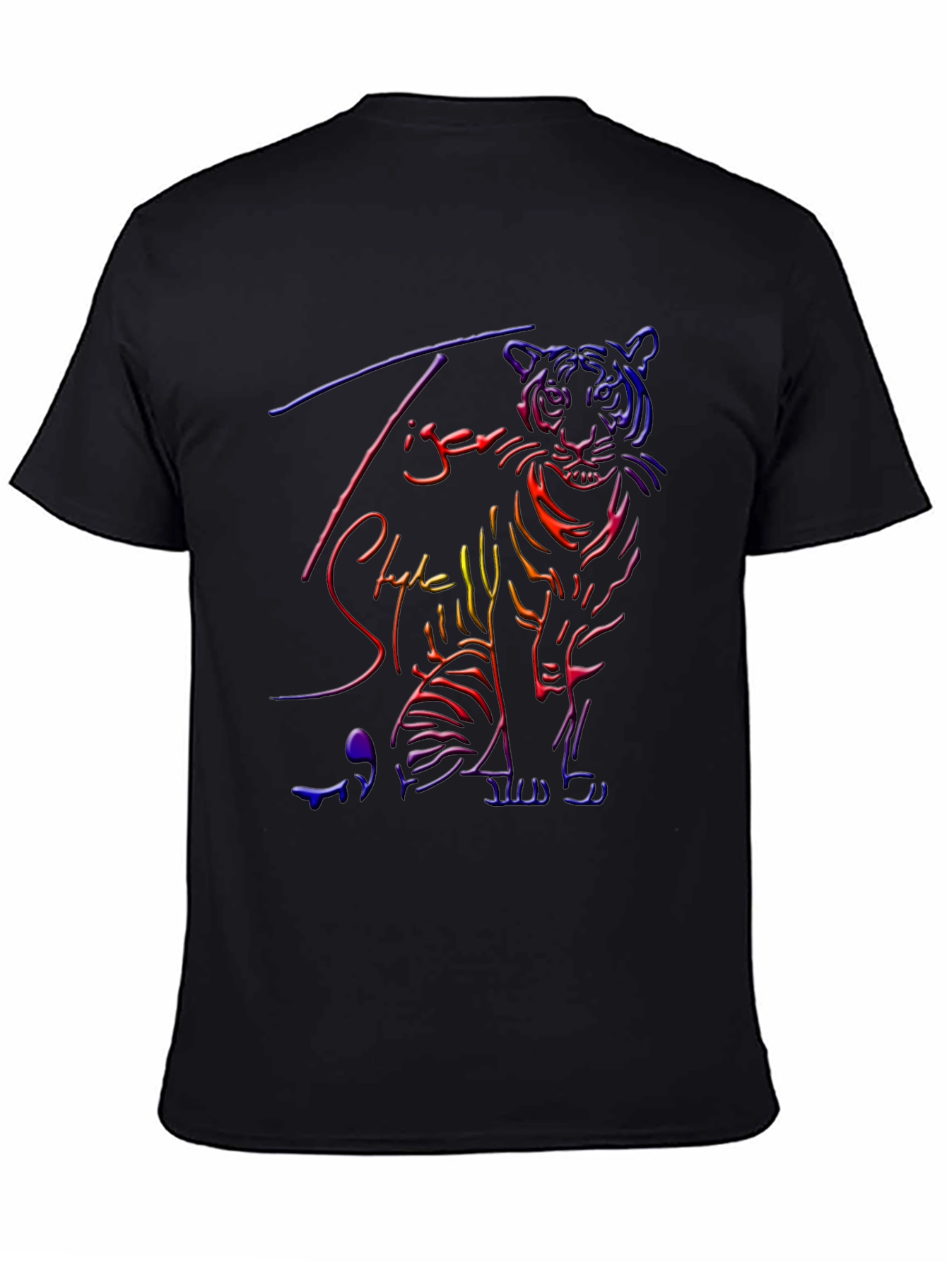Neon Tiger Graphic T-Shirt - Cool Style