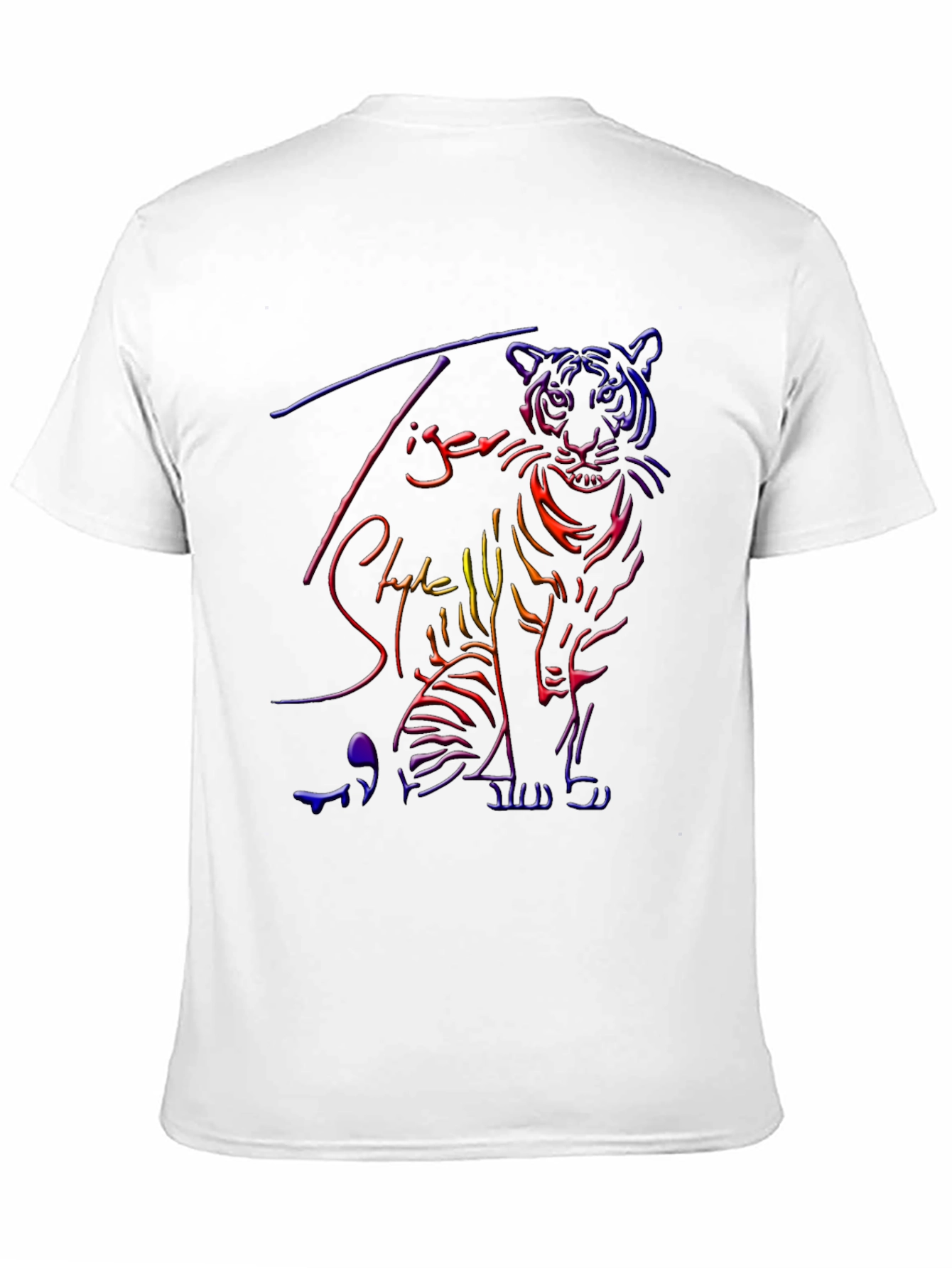 Neon Tiger Graphic T-Shirt - Cool Style