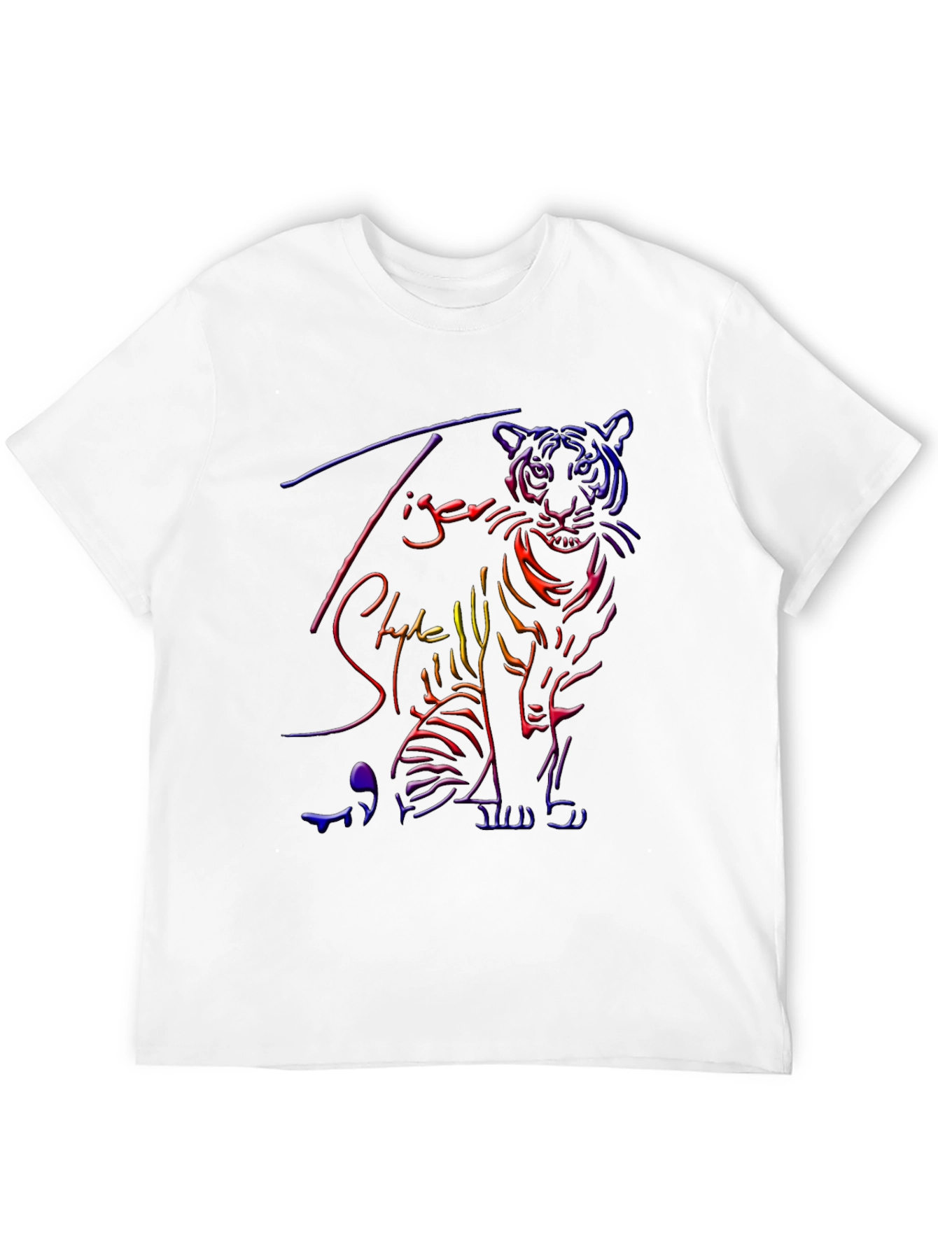 Neon Tiger Graphic T-Shirt - Cool Style