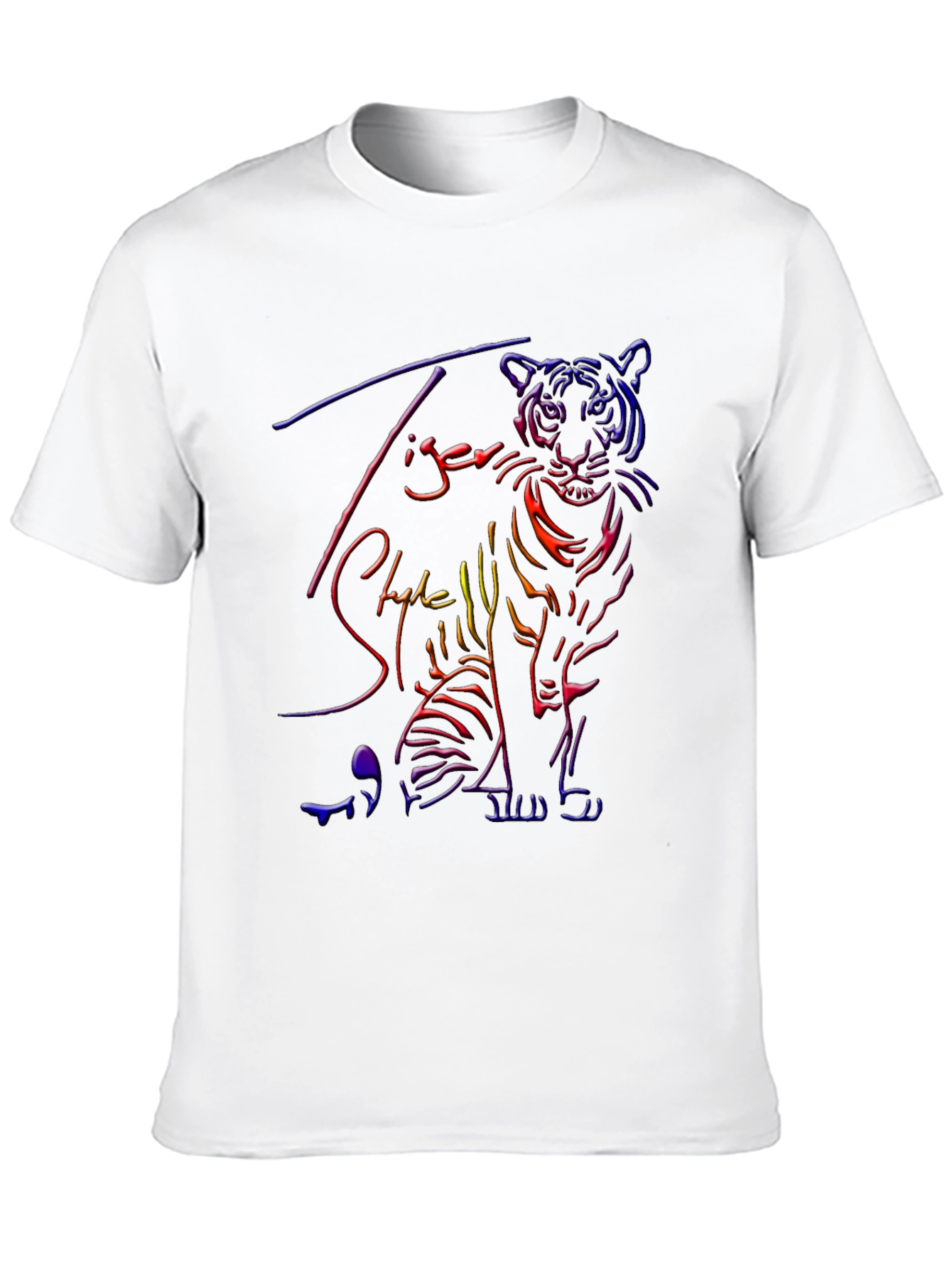 Neon Tiger Graphic T-Shirt - Cool Style