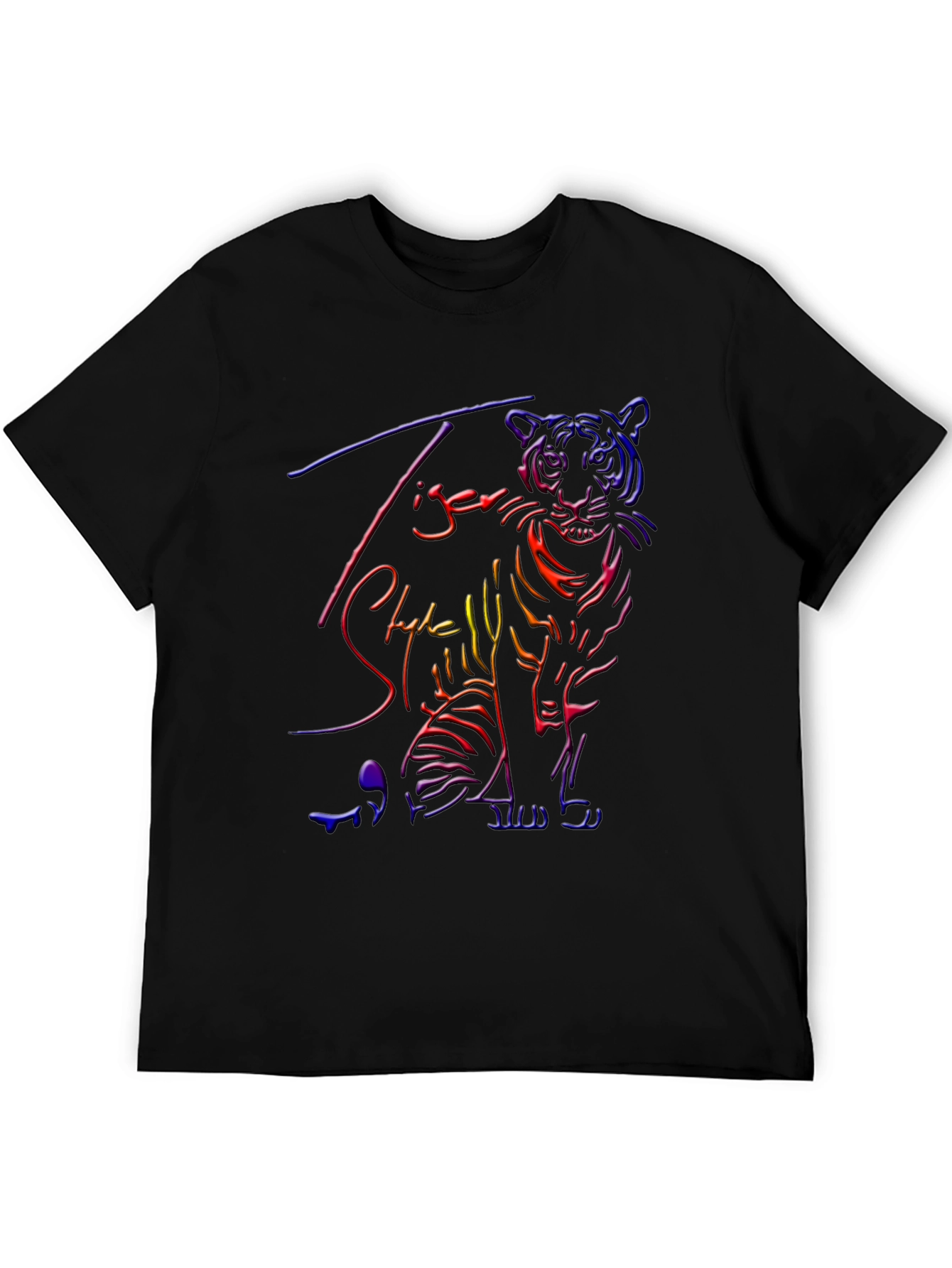 Neon Tiger Graphic T-Shirt - Cool Style