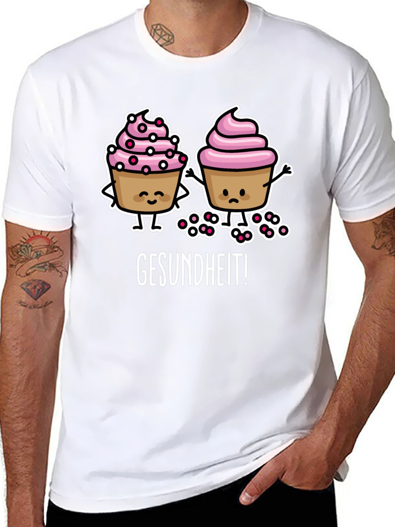 Gesundheit Cupcake Graphic Tee