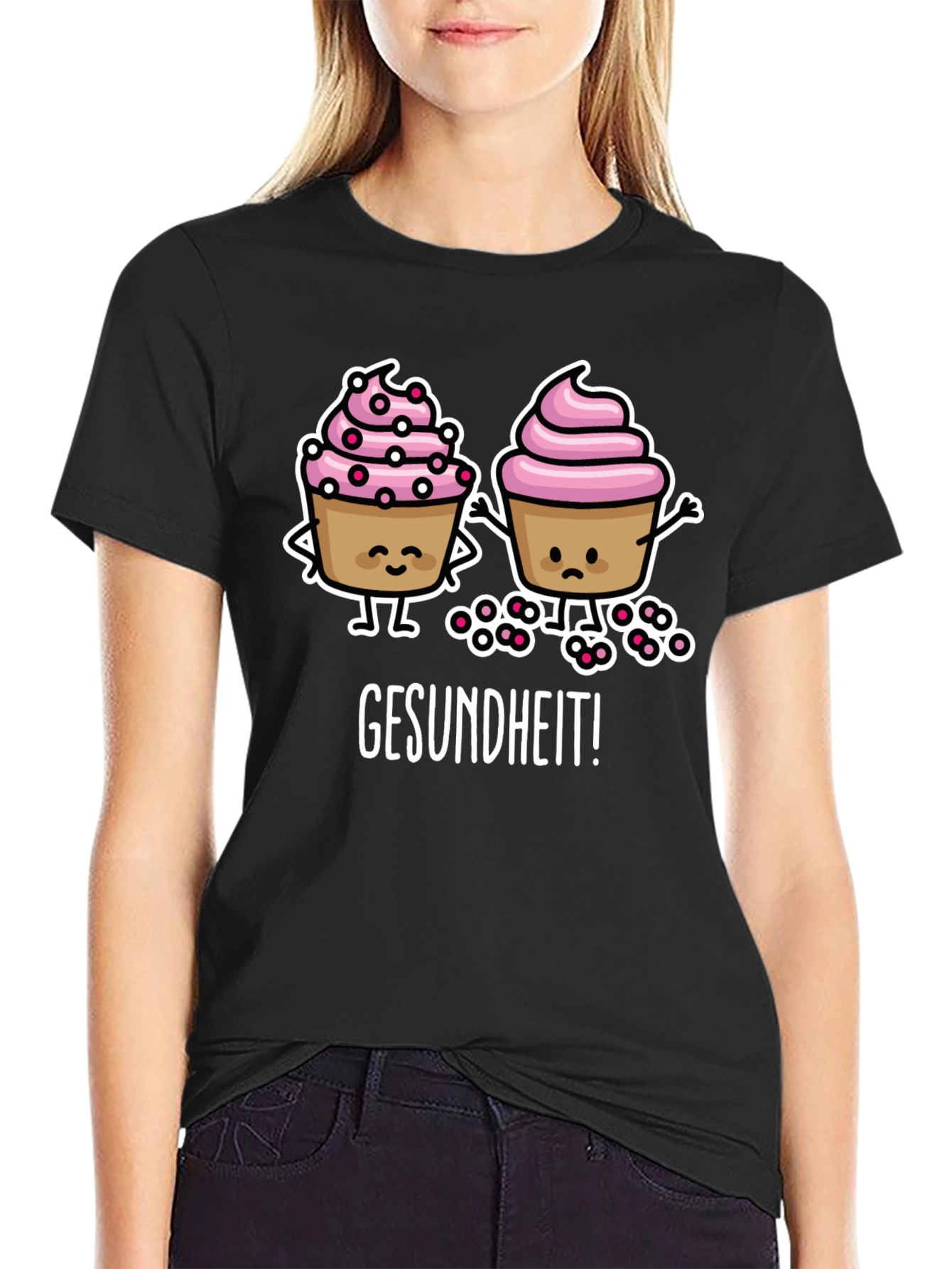 Gesundheit Cupcake Graphic Tee