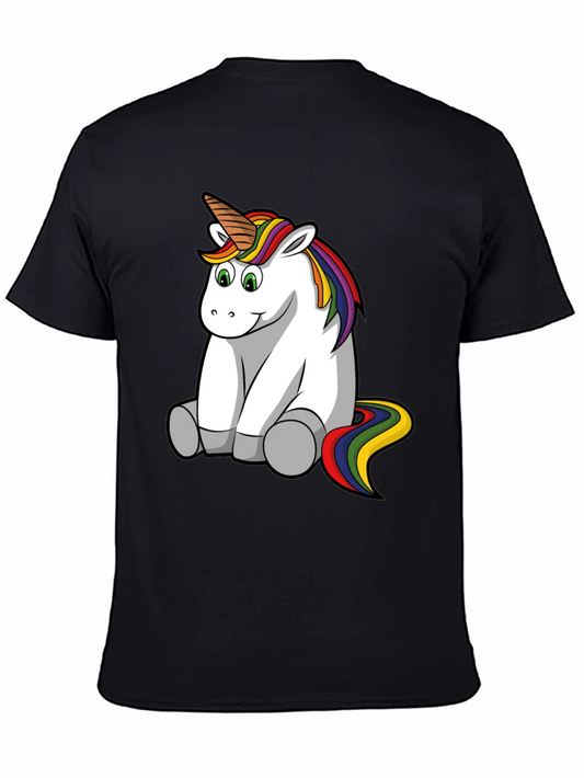 Unicorn T-Shirt - Black Cotton Tee