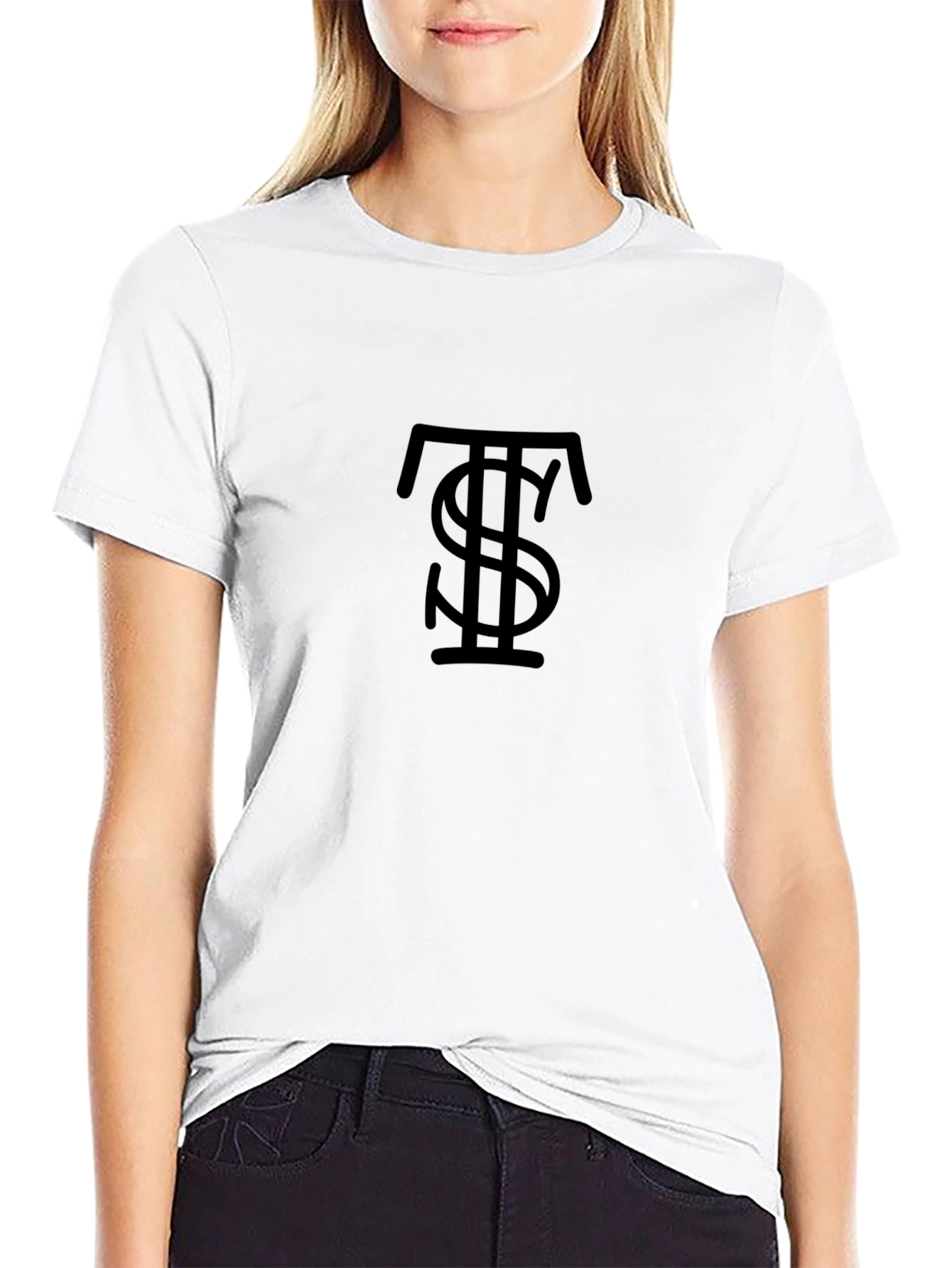 Stylish Black T$ T-Shirt