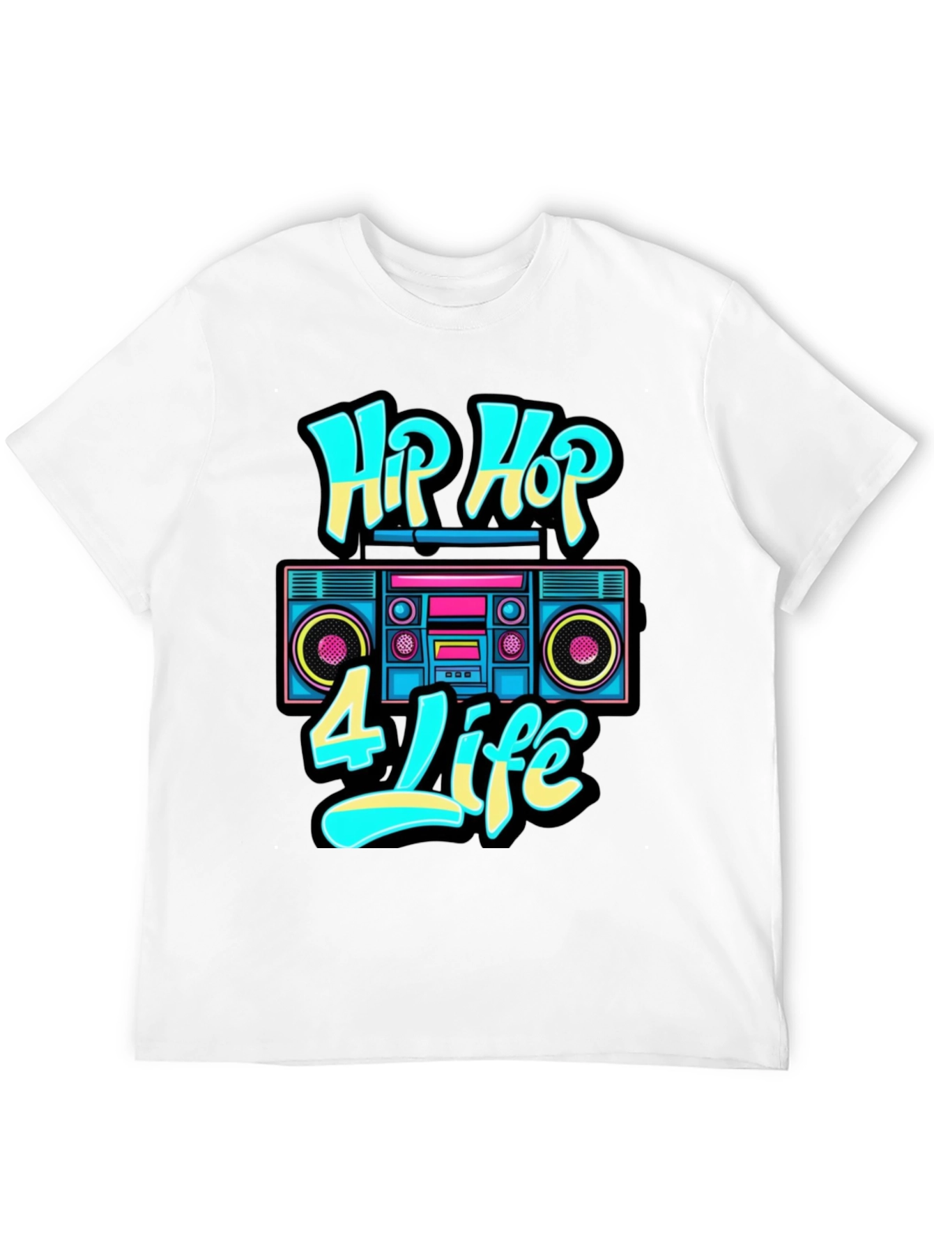 Retro Hip Hop 4 Life Graphic Tee