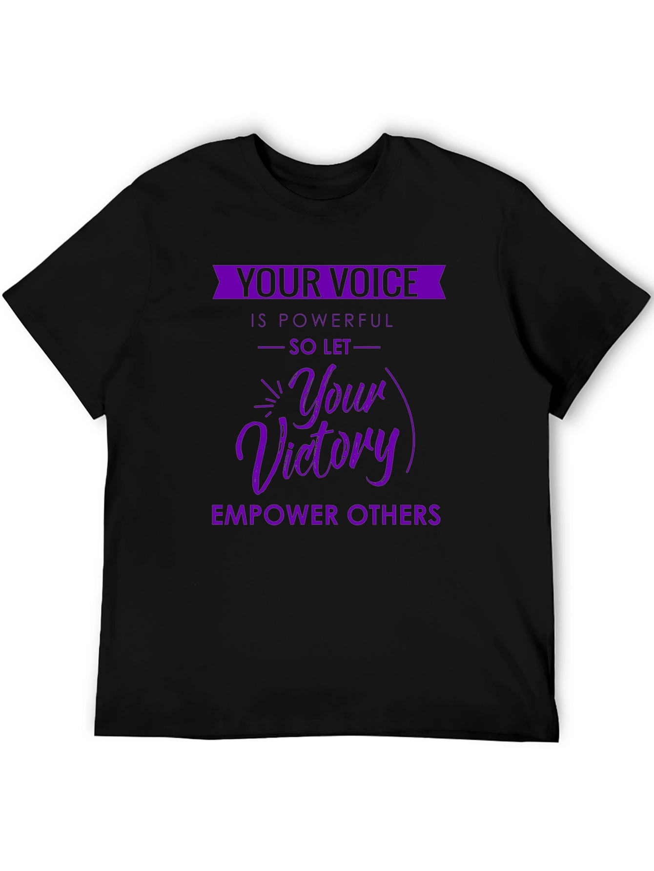 Empowering Purple Graphic T-Shirt