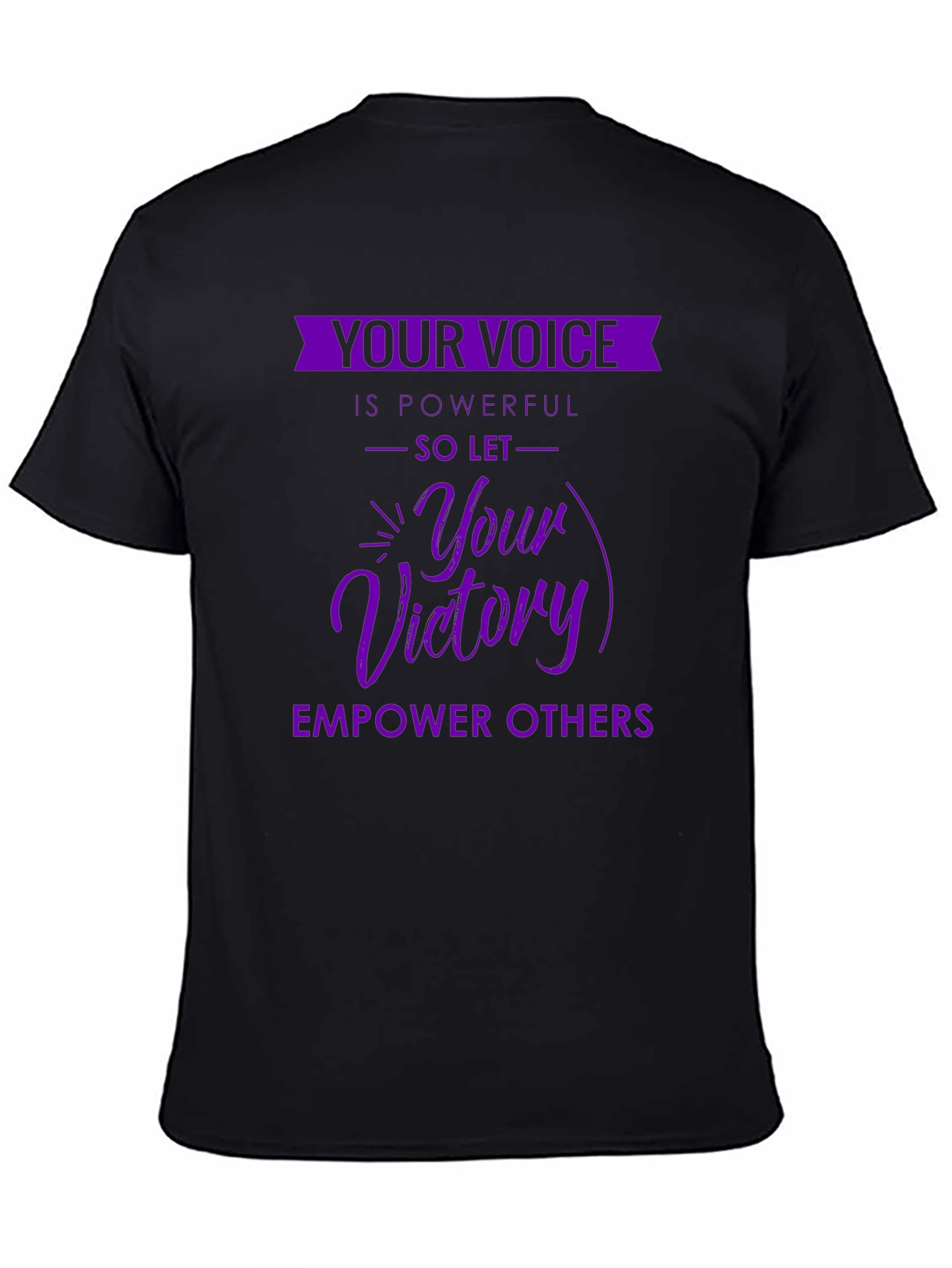 Empowering Purple Graphic T-Shirt