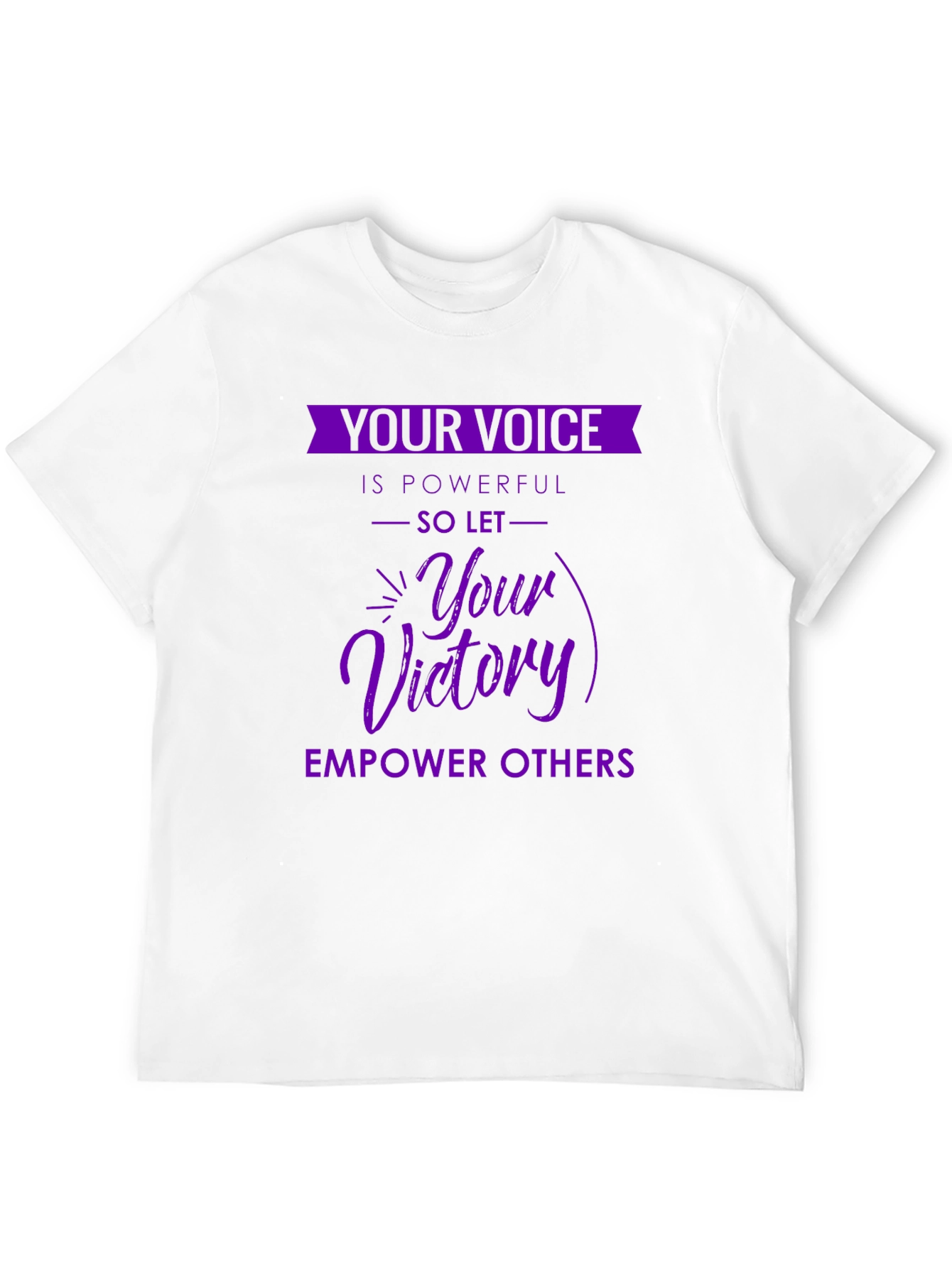 Empowering Purple Graphic T-Shirt