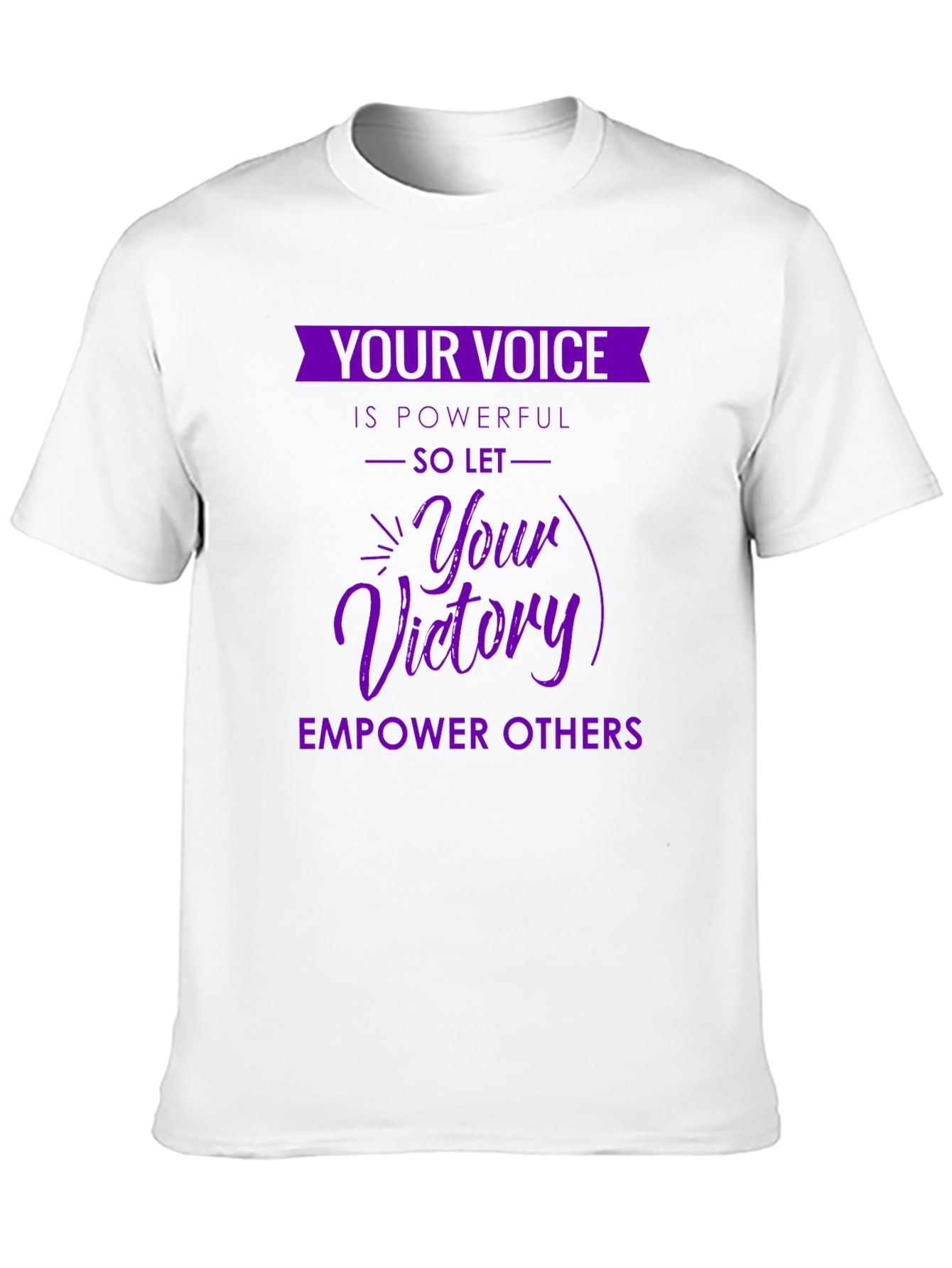 Empowering Purple Graphic T-Shirt