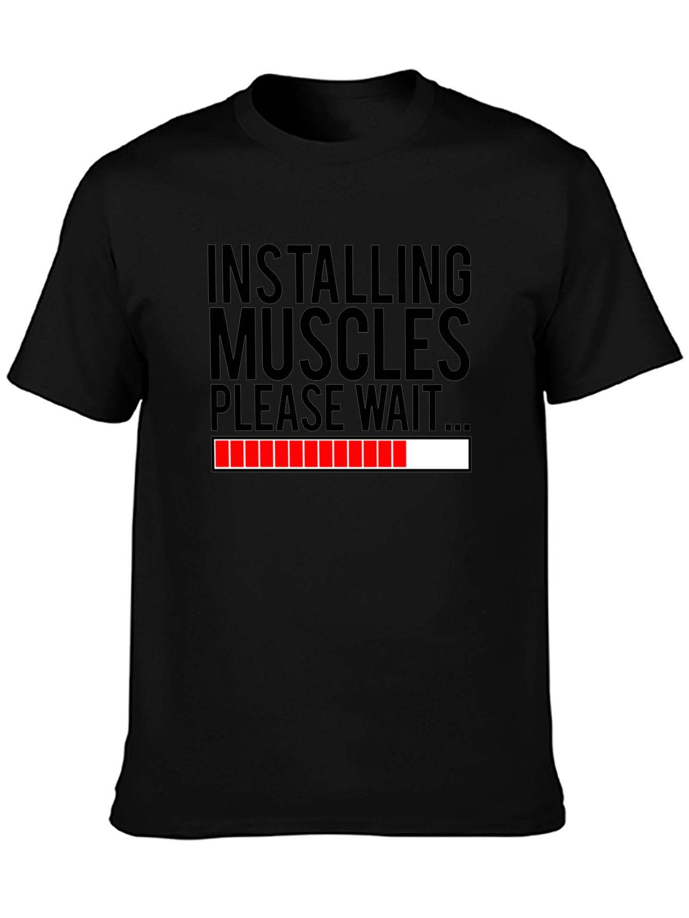 Installing Muscles Funny Workout T-Shirt